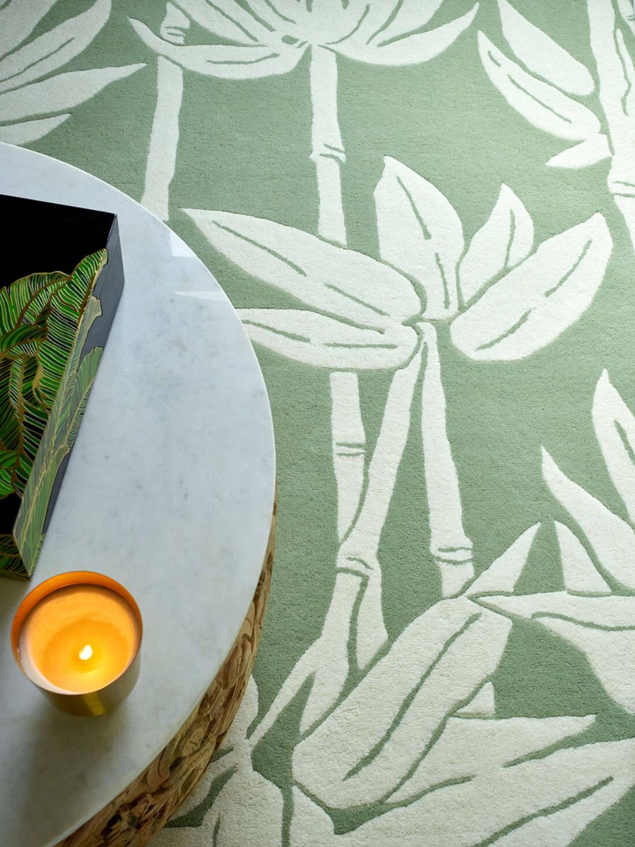 Japanese Bamboo jade tapijt | Maat: 120 × 180 cm