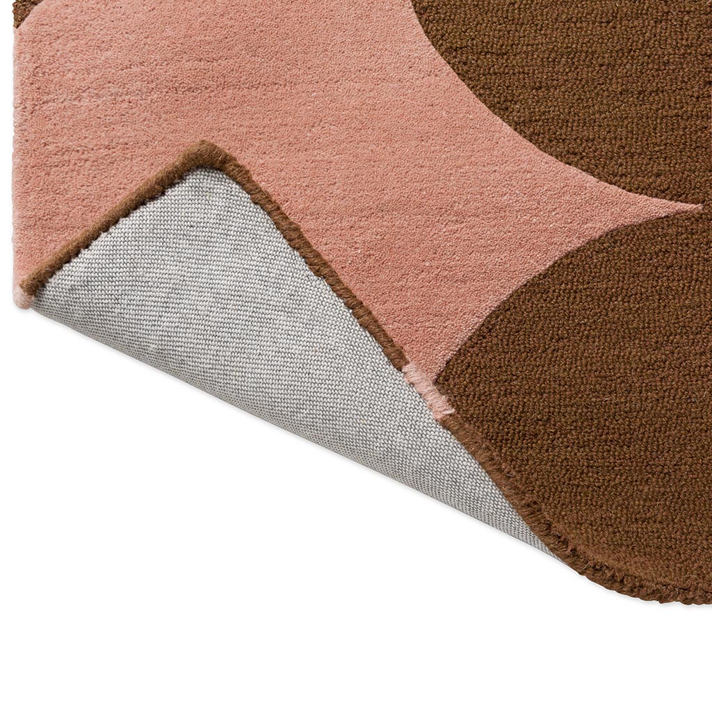 Prism Flower roze terracotta designer loper | Maat: 250 × 350 cm