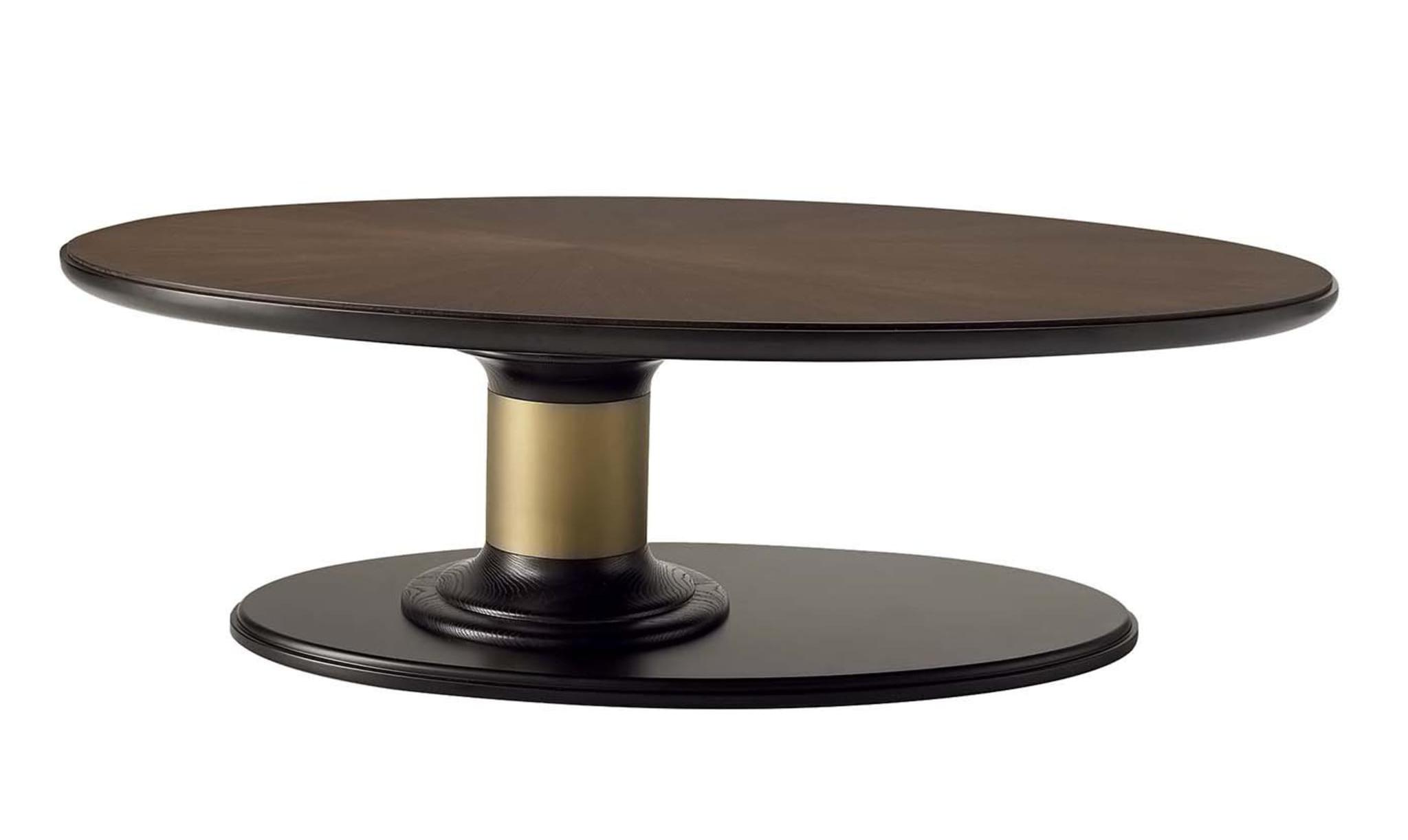 Table basse ovale Dilan | Dimensions: B 130 × D 90 × H 40 cm