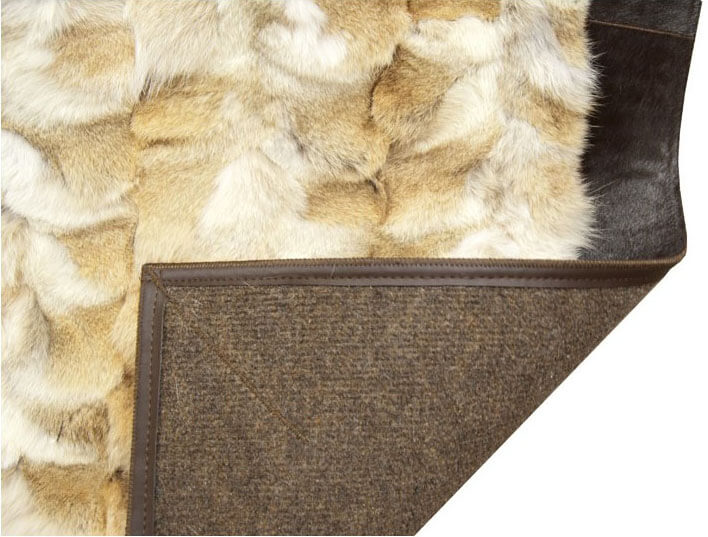 Tapis en fourrure Wolf jaune | Taille: 150 × 240 cm
