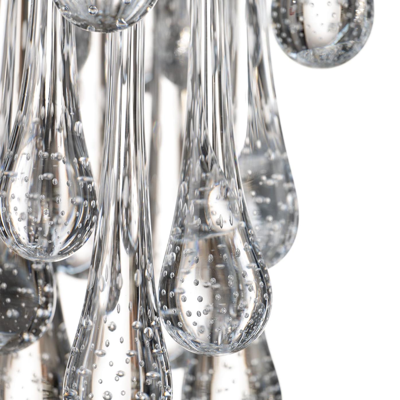 Moderne wandlamp met Murano glazen druppels