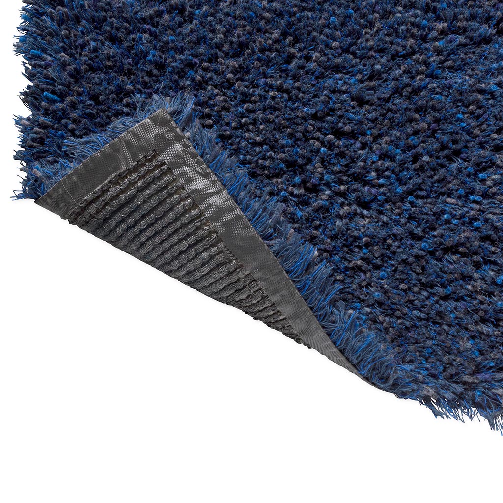 Tapis Sprout Cobalt Eclipse artisanal | Taille: 140 × 200 cm