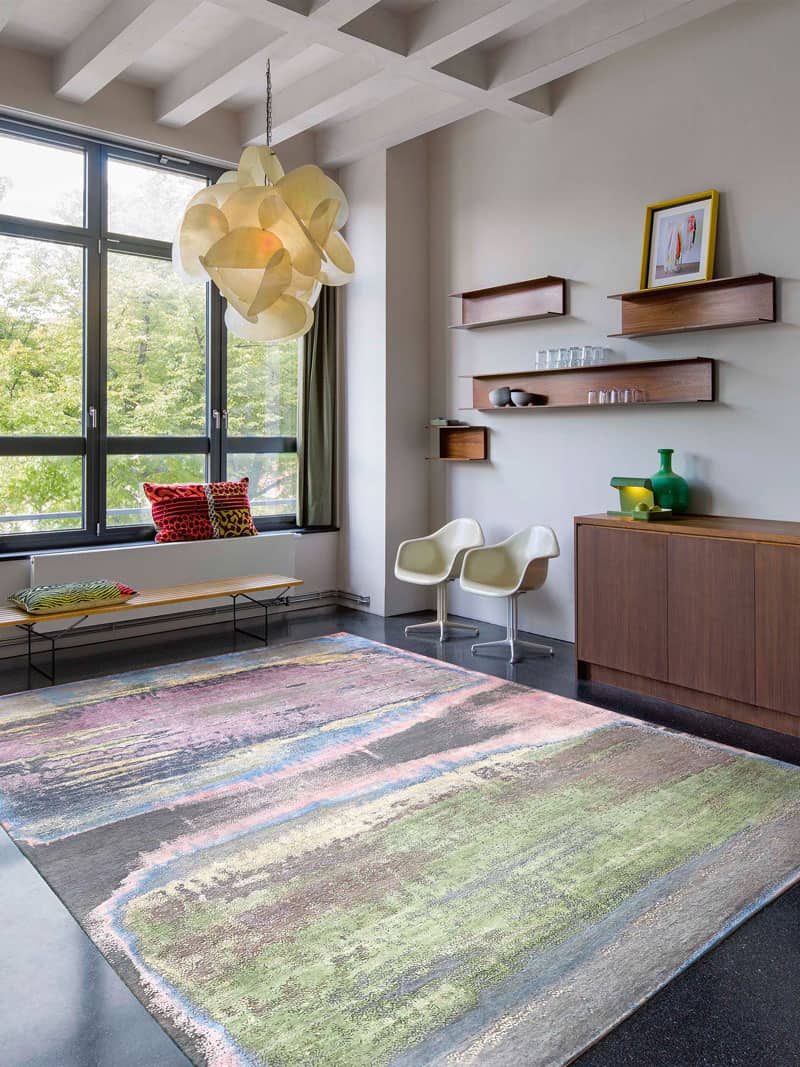 Tapis de luxe fait main Multicolor