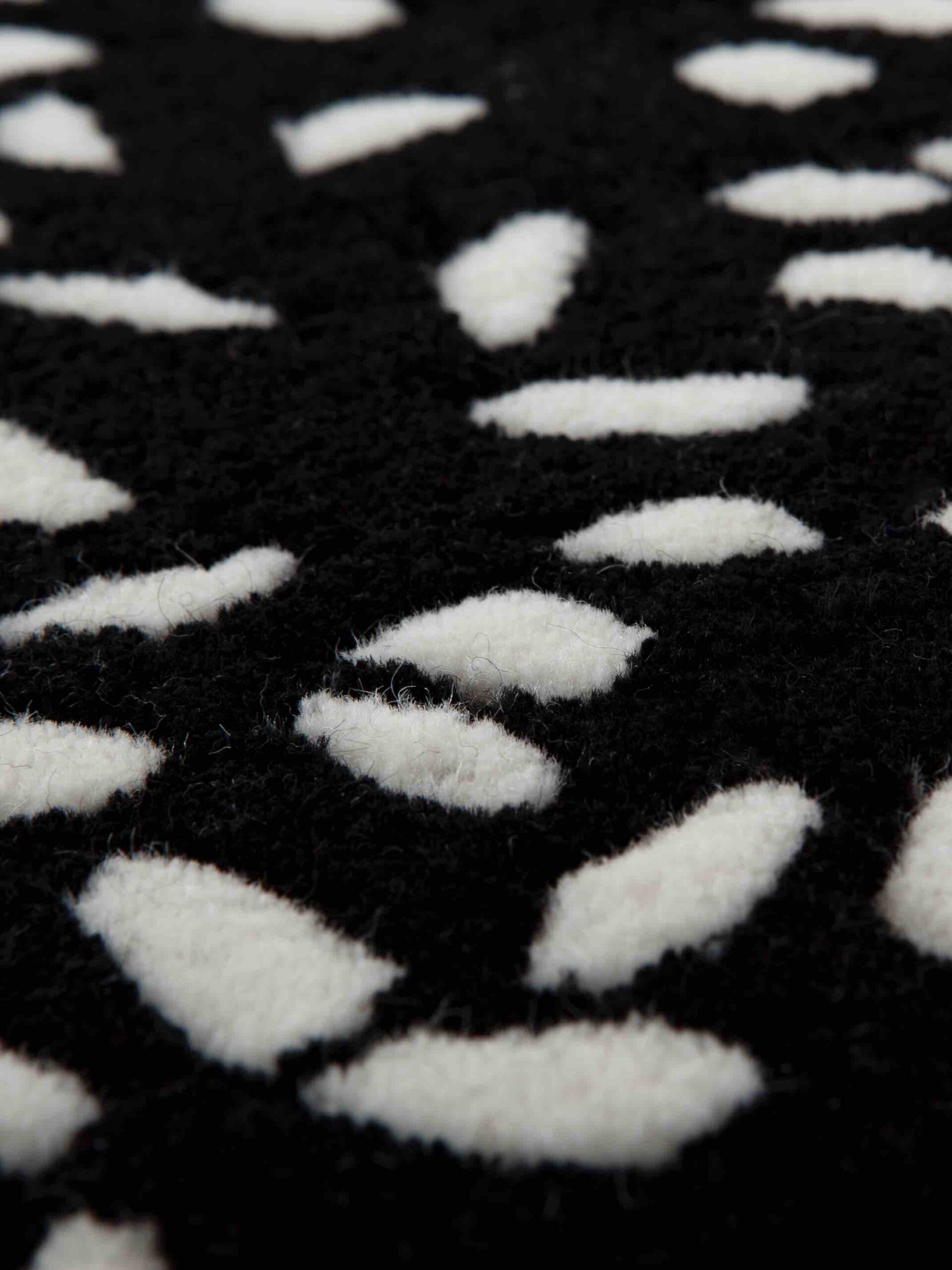 Tapis rond bleu Losanghe Ubriache