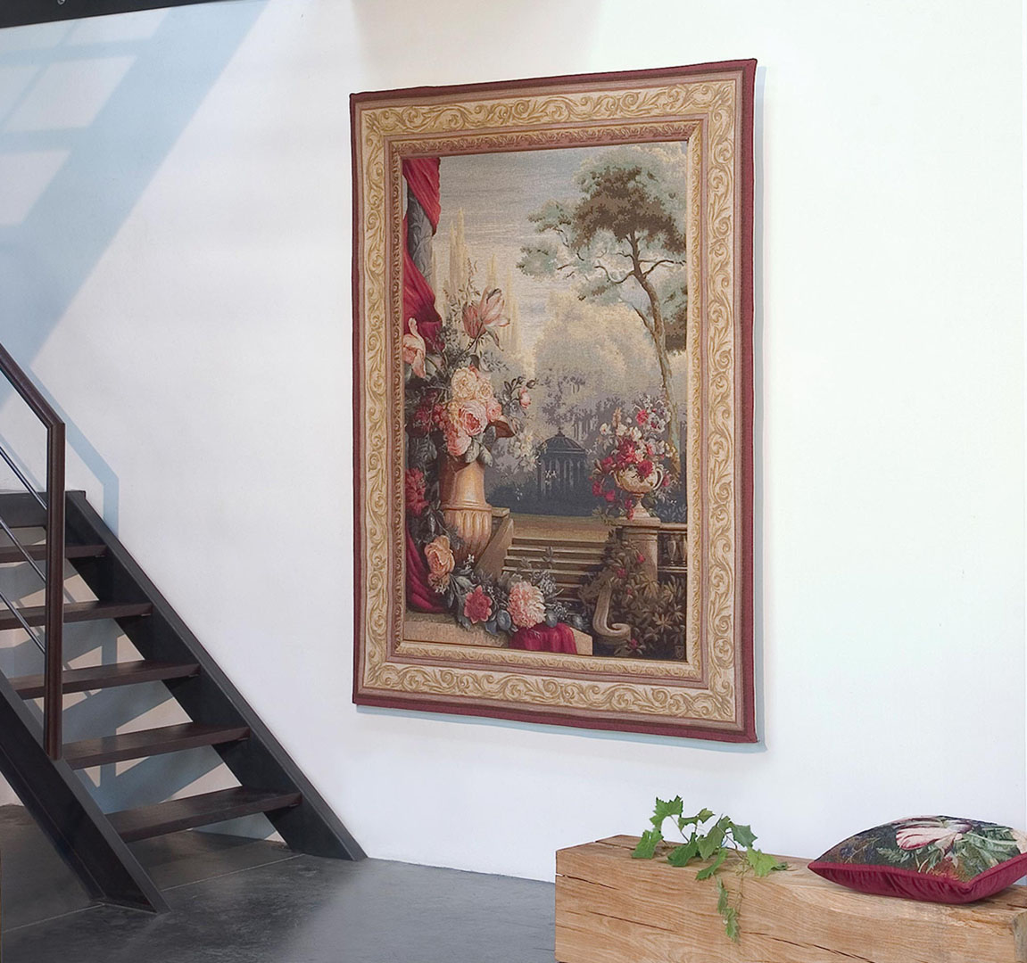Boeket en tuin wandtapijt | Maat: 150 × 200 cm