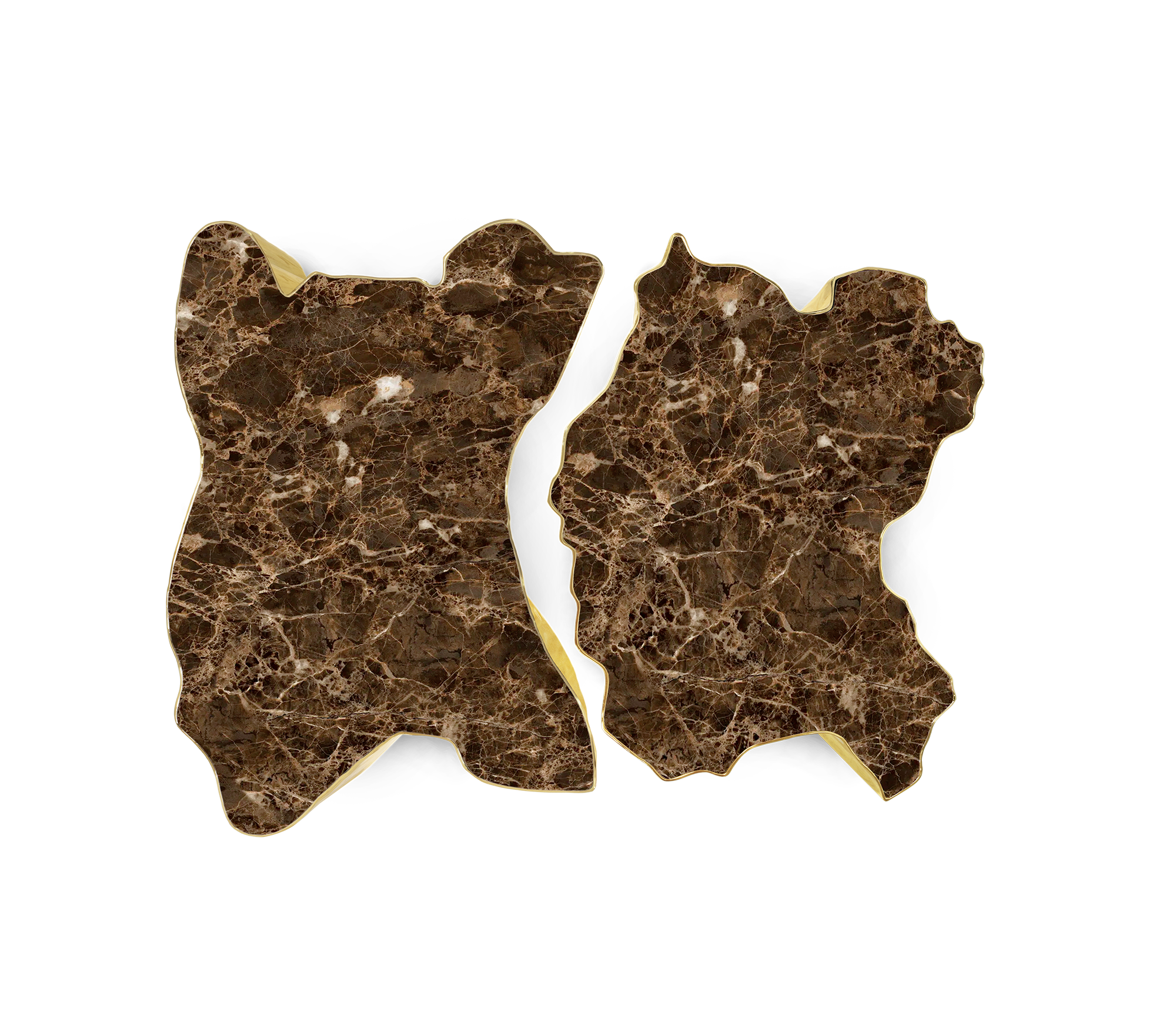 Table en pierre Paradise brune | Dimensions: B 138 × D 95 × H 36 cm Table en pierre Paradise brune | Dimensions: B 138 × D 95 × H 36 cm