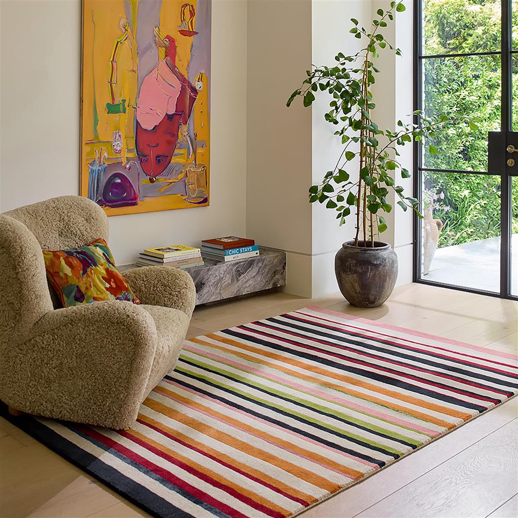 Calla granaatappel/clementine vloerkleed | Maat: 170 × 240 cm