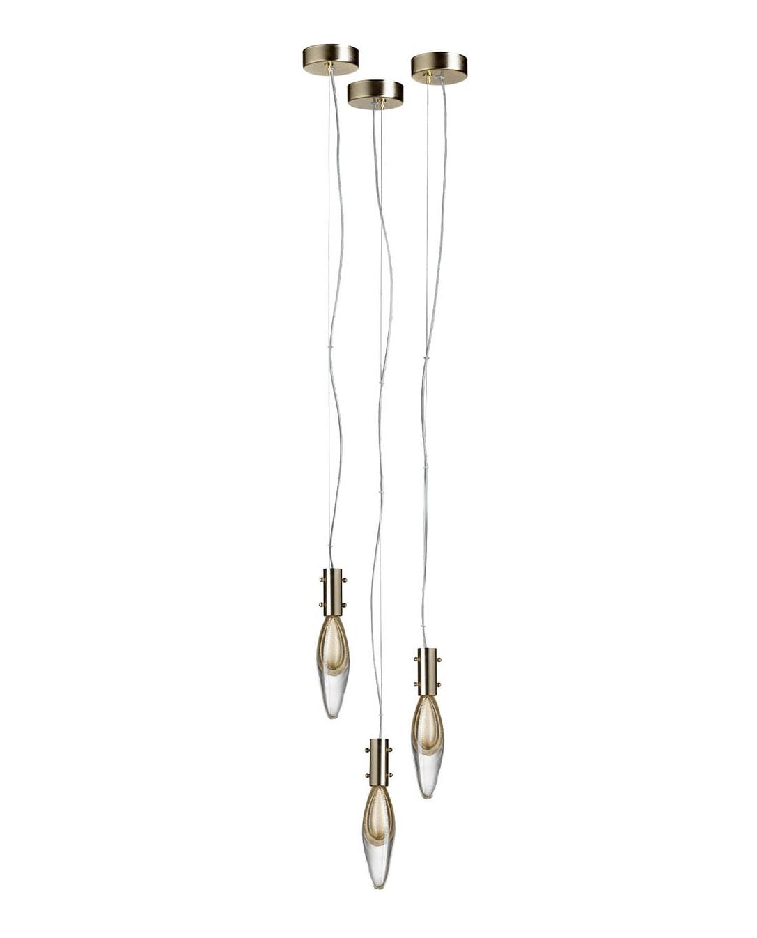 Suspension Murano Drops 3 lumières