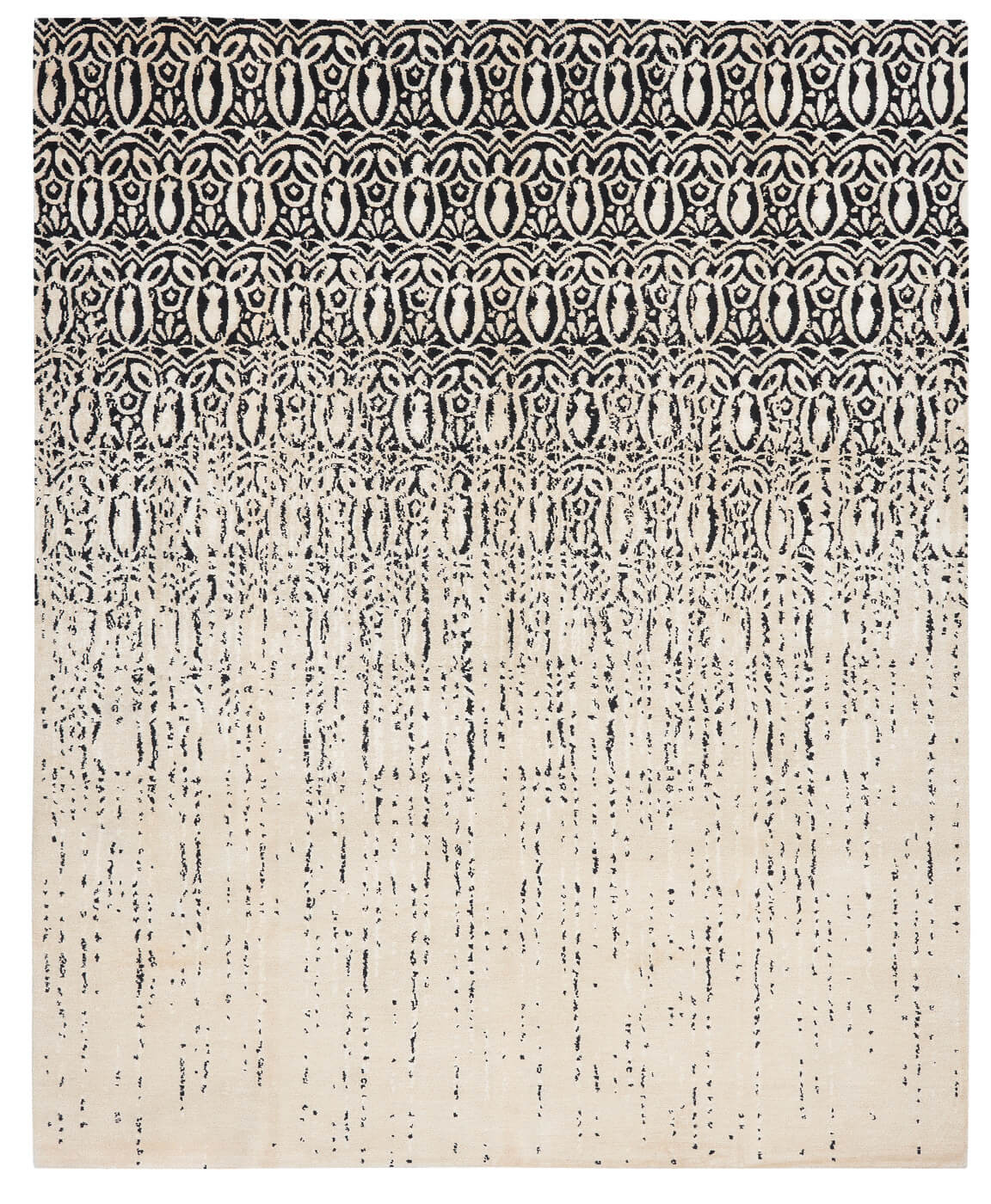 Bomba Vendetta zwart-wit tapijt | Maat: 450 × 550 cm