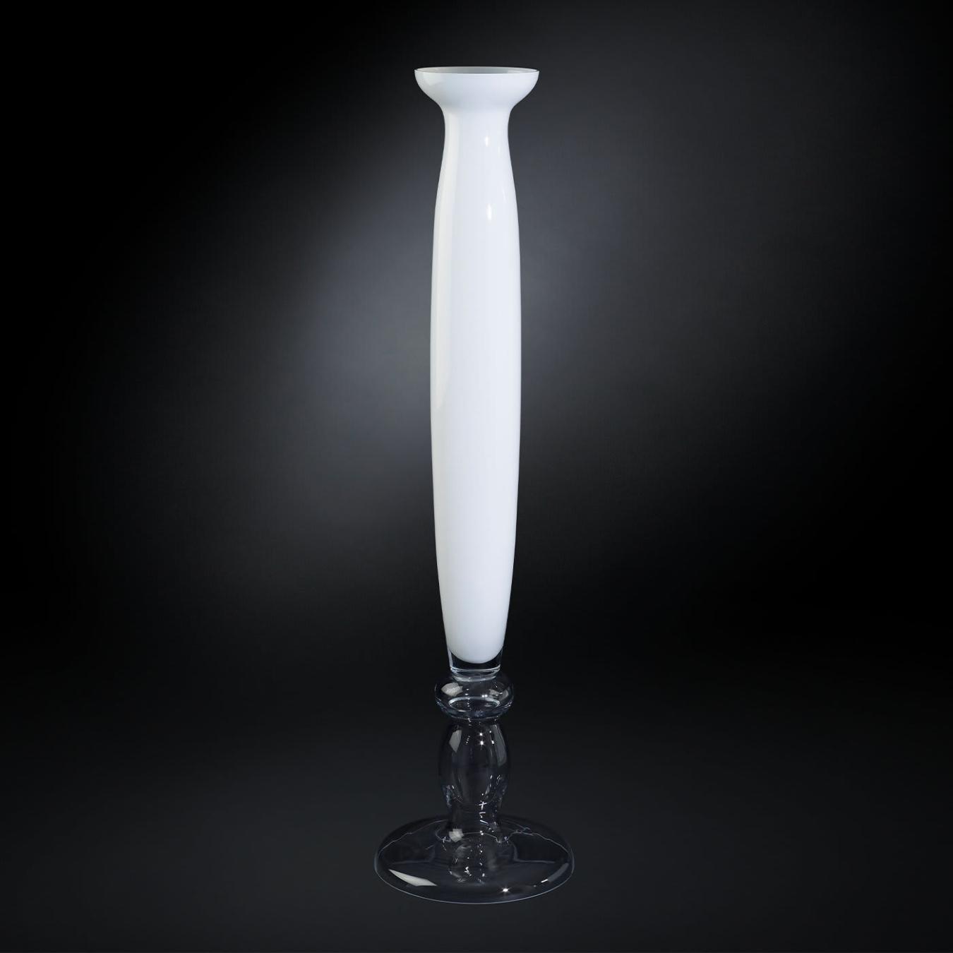Vase blanc Mercurio
