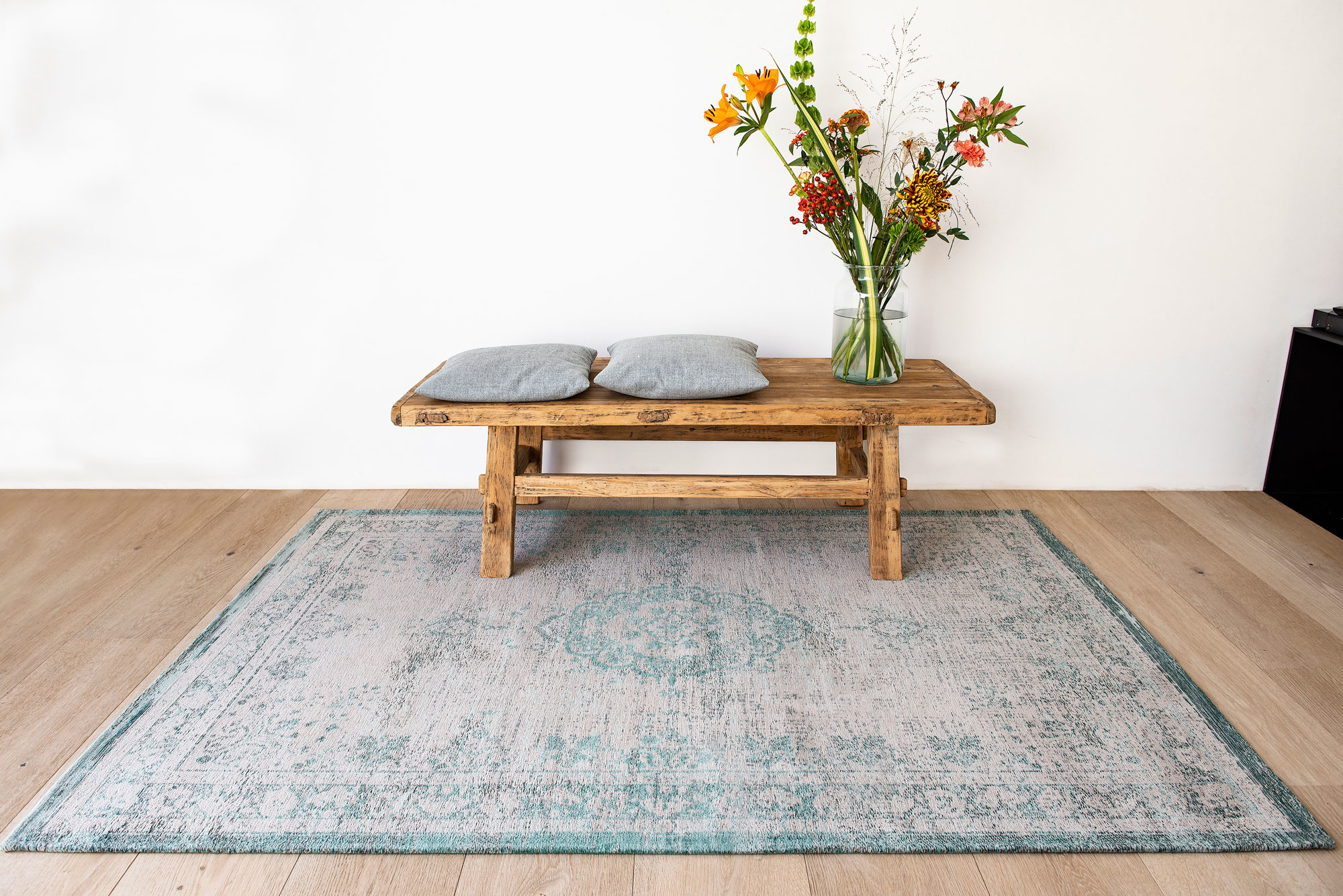 Vintage Style Blue Night tapijt | Maat: 80 × 150 cm