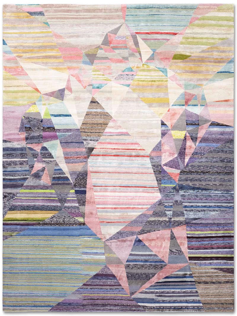 Tapis de luxe noué à la main Heart