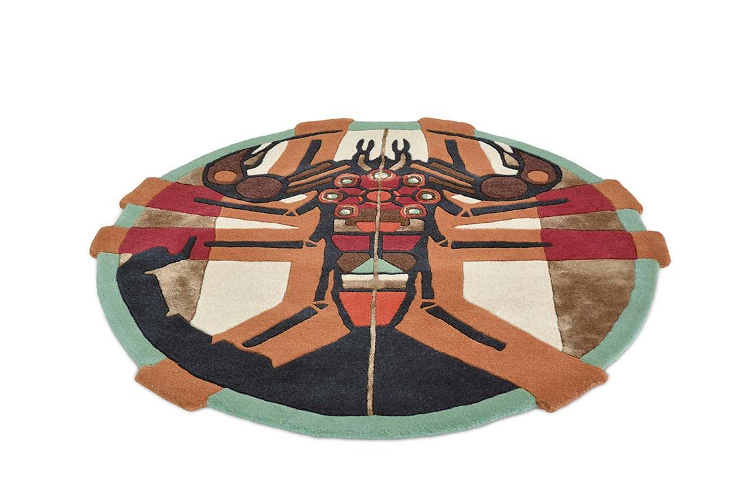 Zodiac Schorpioen rond vloerkleed