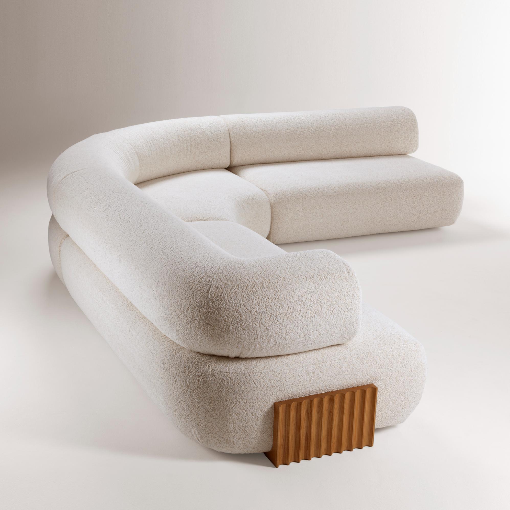Canapé modulable en bois Carmel