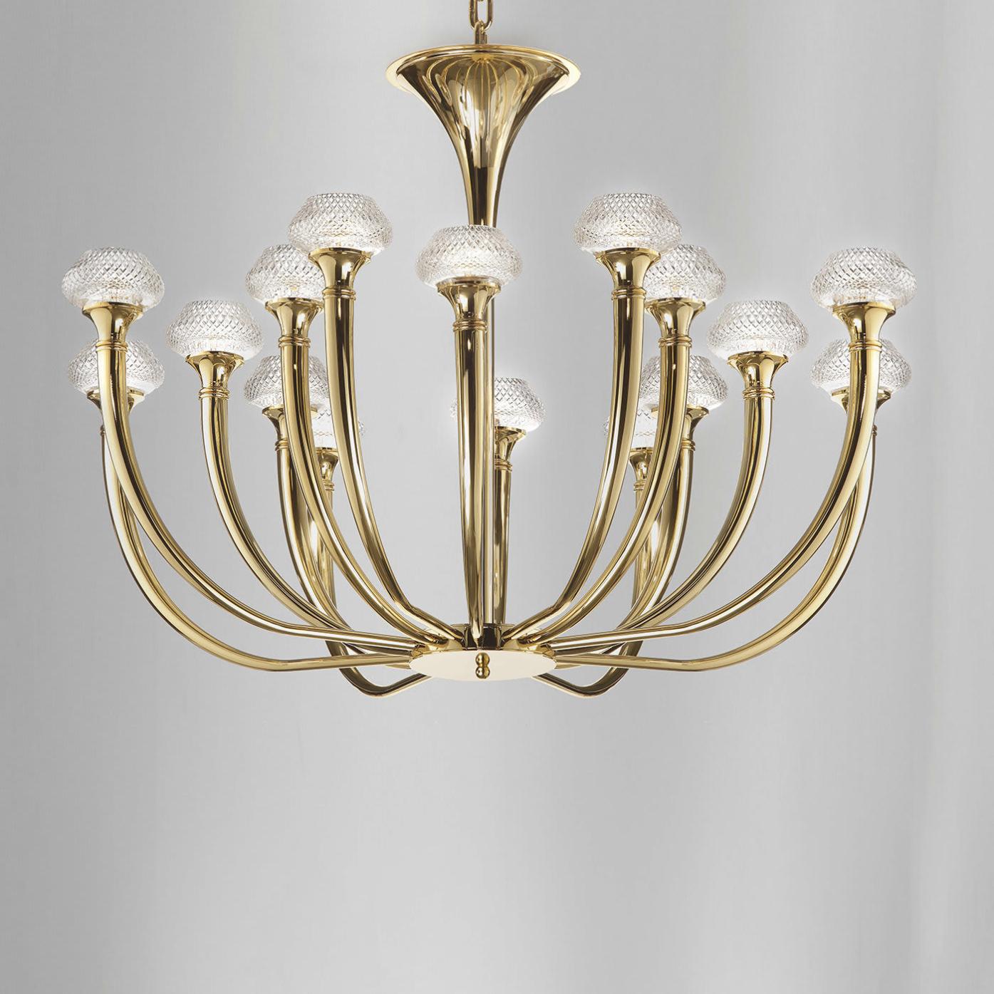 Gouden kroonluchter