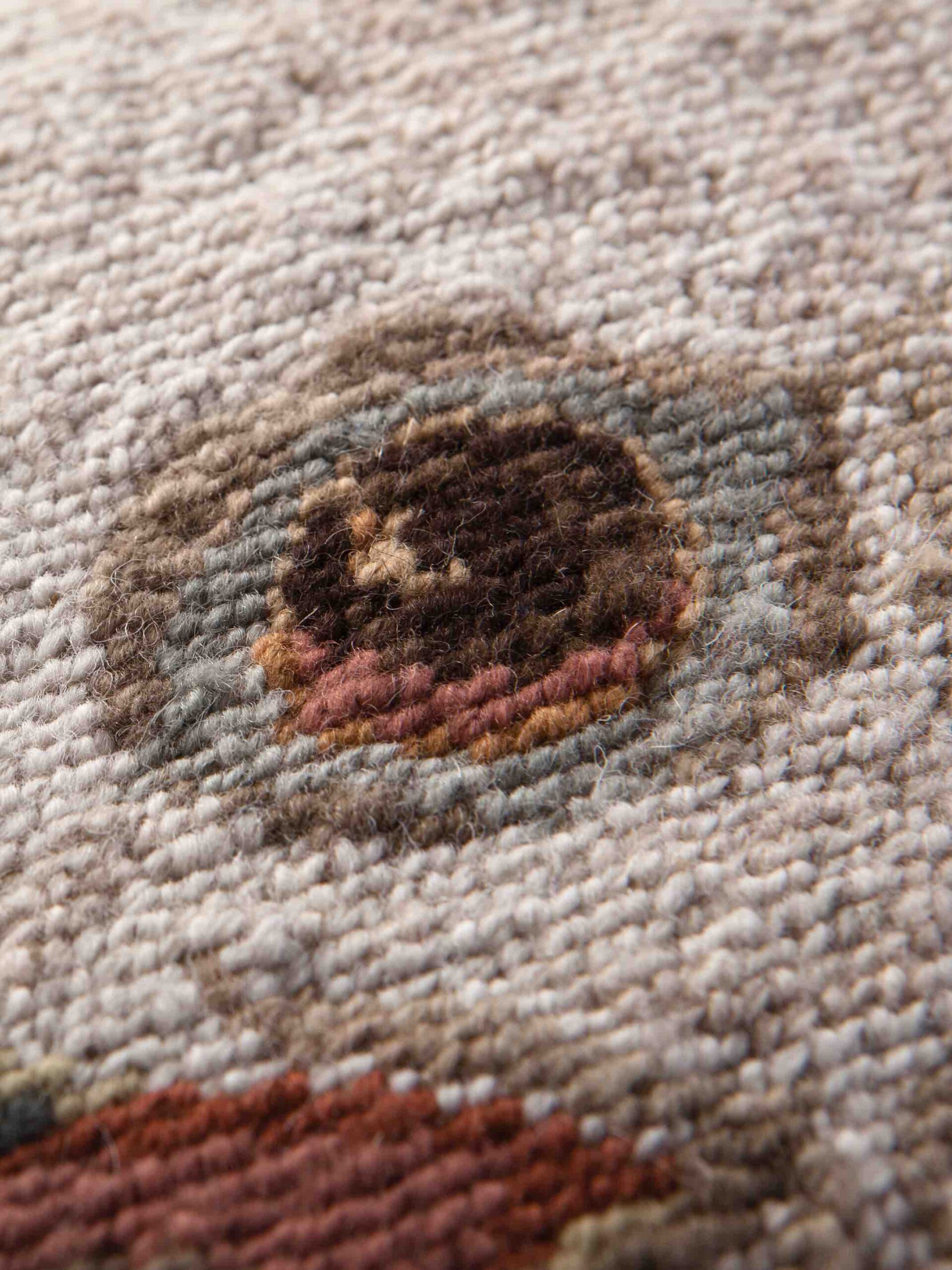 Tapis rond design tissé main Migration Gazza