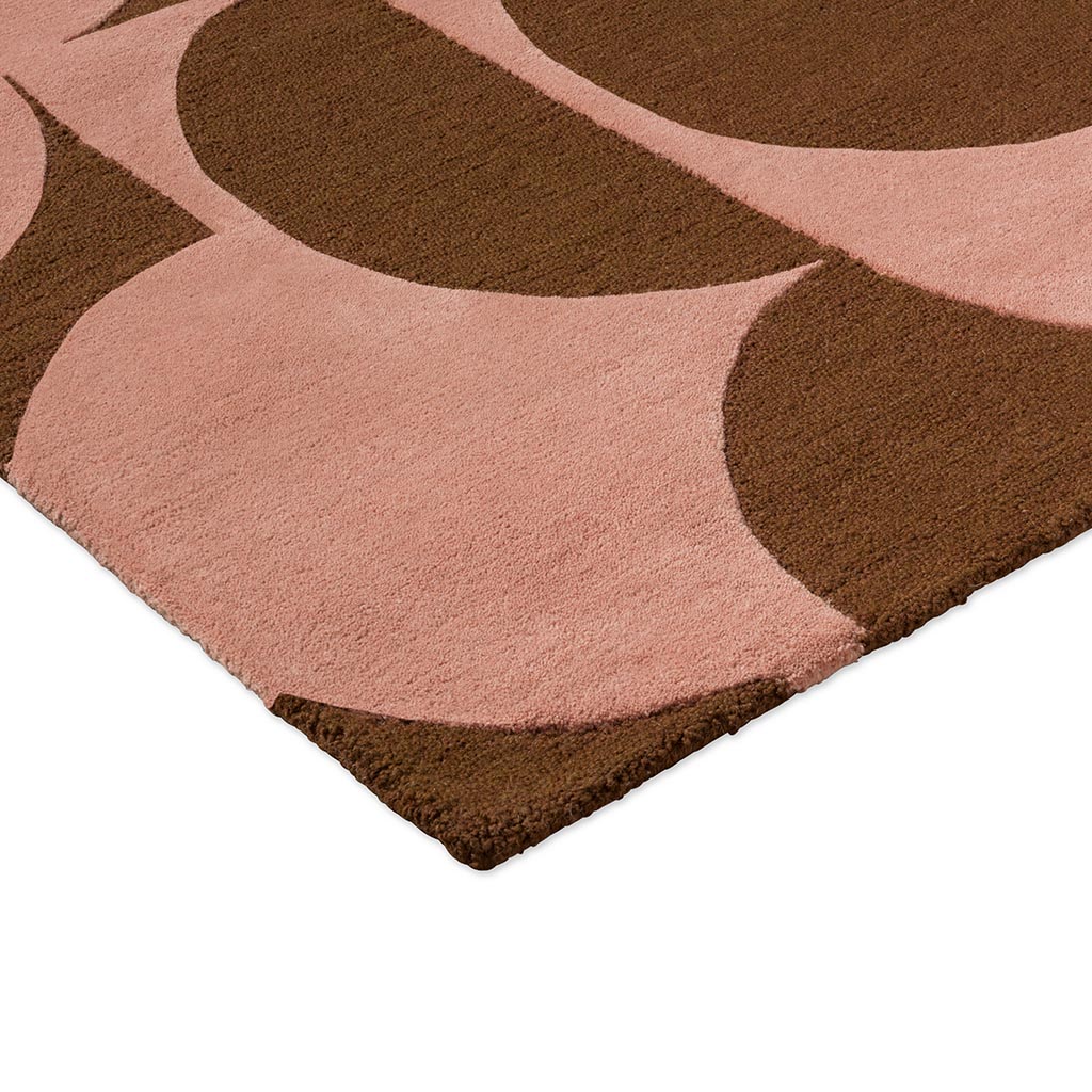 Prism Flower roze terracotta designer loper | Maat: 250 × 350 cm
