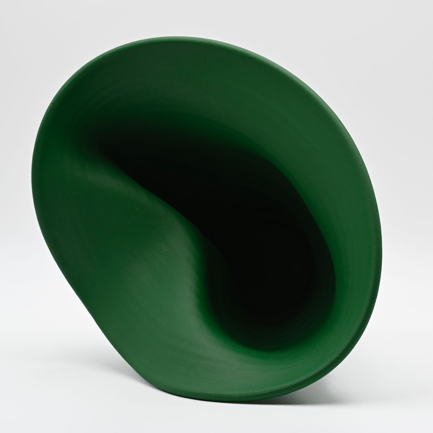 Vase vert fait main