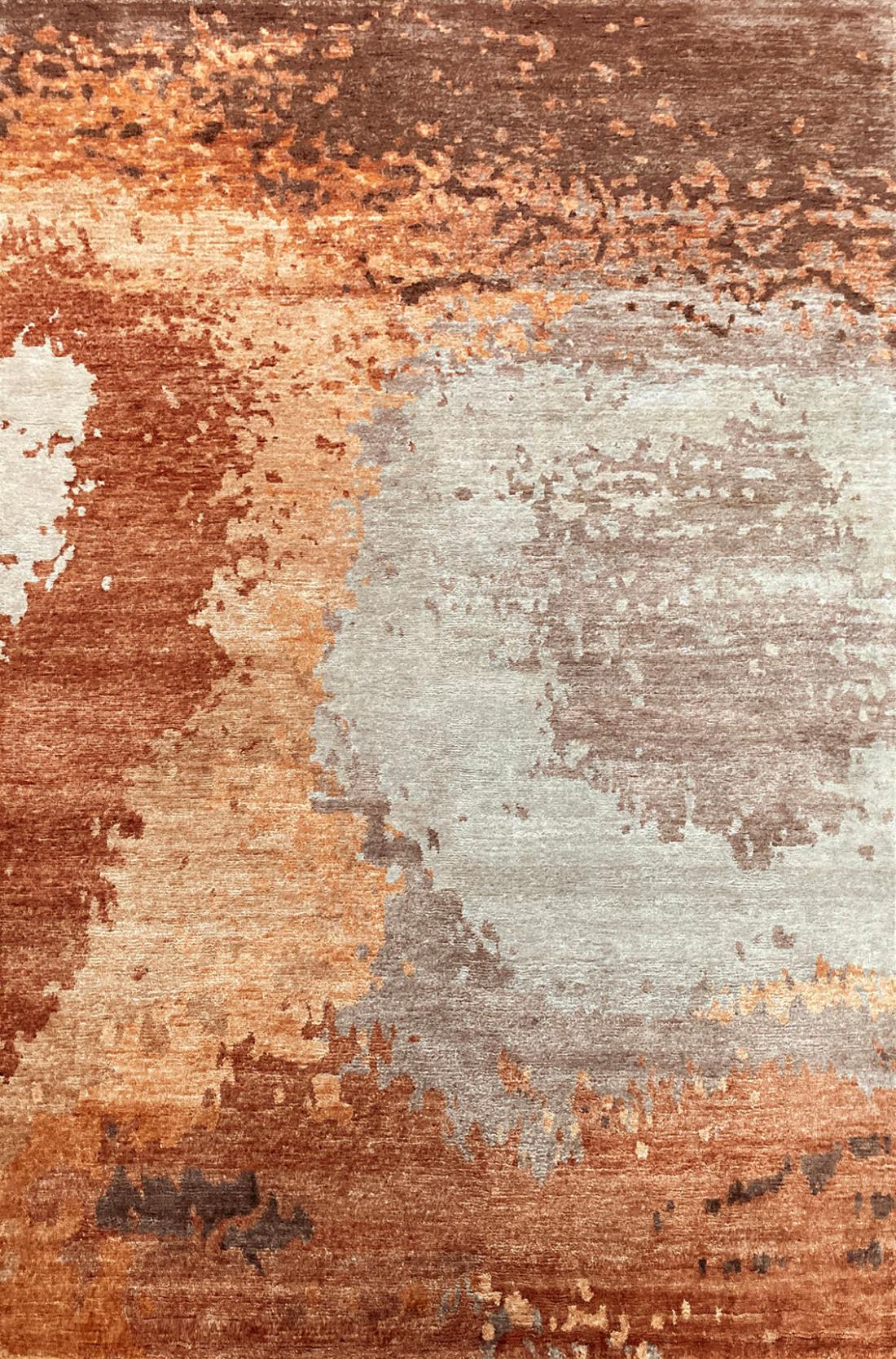 Granitee tawny leer tapijt | Maat: 200 × 300 cm