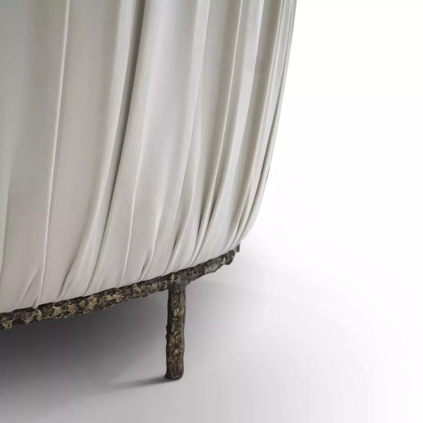Vamp bank met metalen onderstel