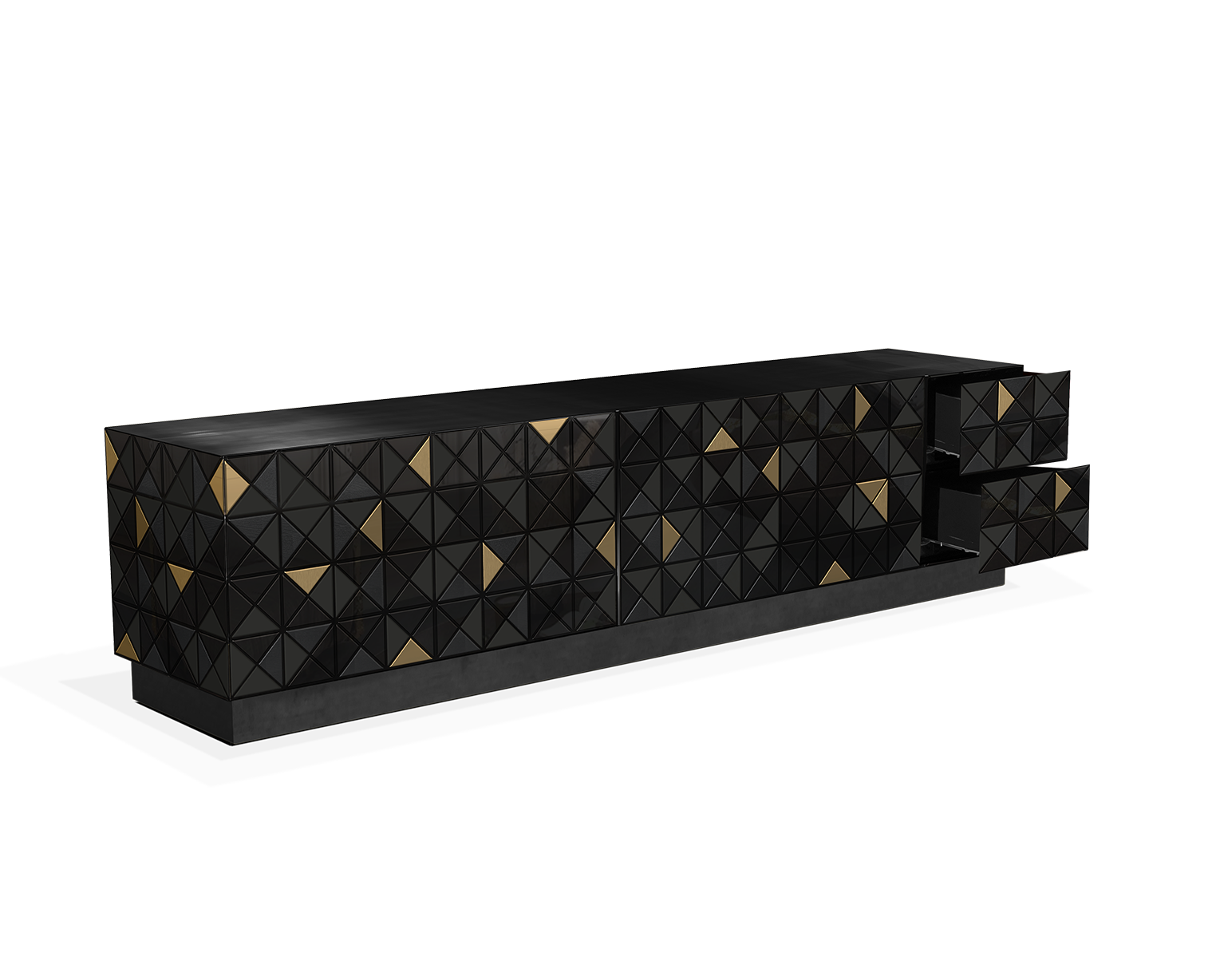 Mosaic zwart tv-kast