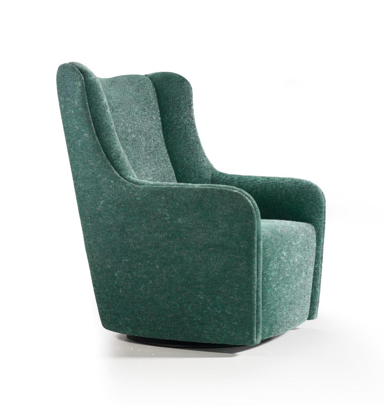 Hoge Bergere draaibare elegance fauteuil