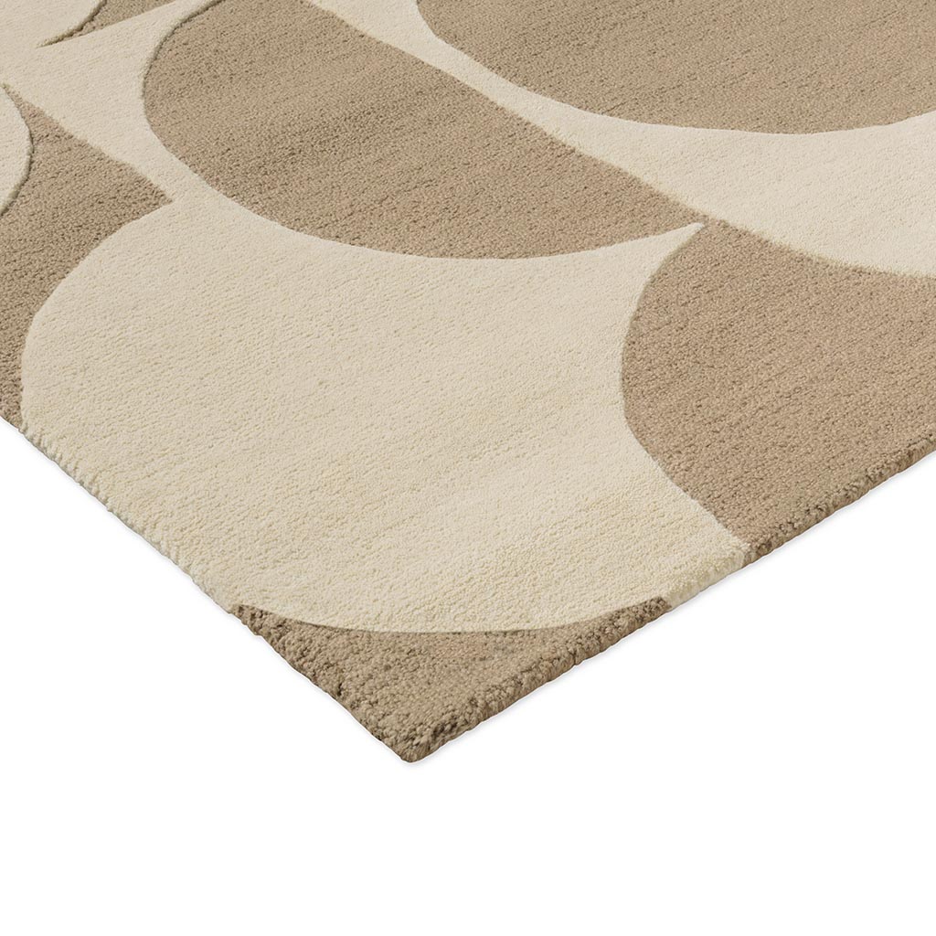 Chemin Prism Flower champignon écru patrimoine | Taille: 160 × 230 cm