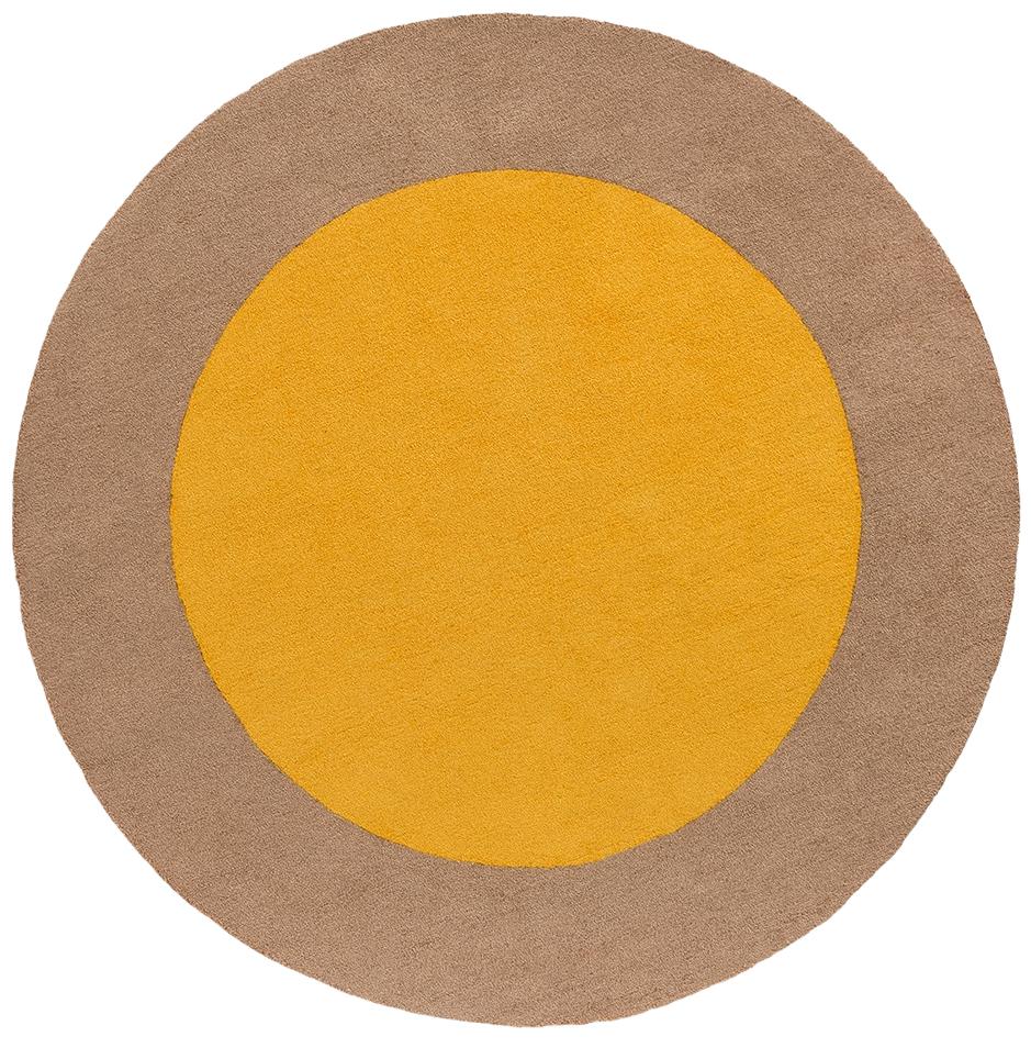 Festival rond geel outdoor tapijt | Maat: Ø 150 cm