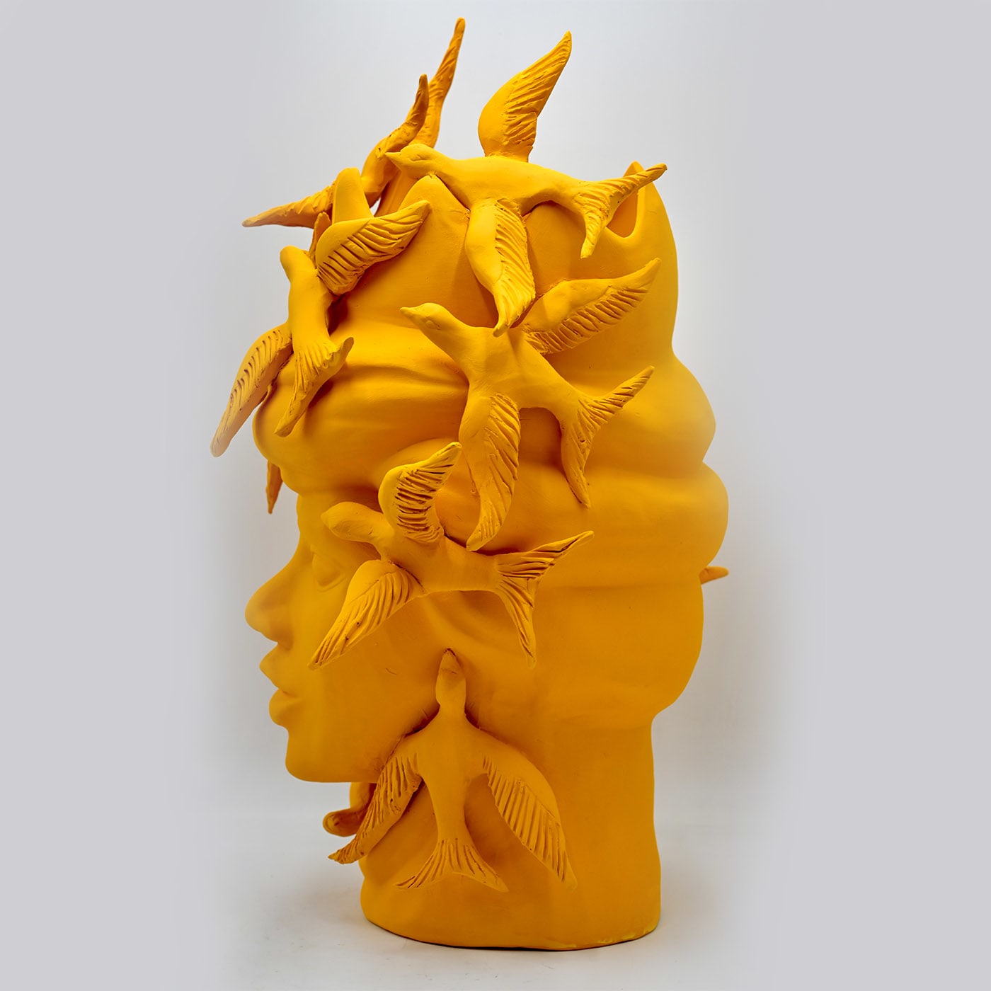 Sculpture orange Moorkop