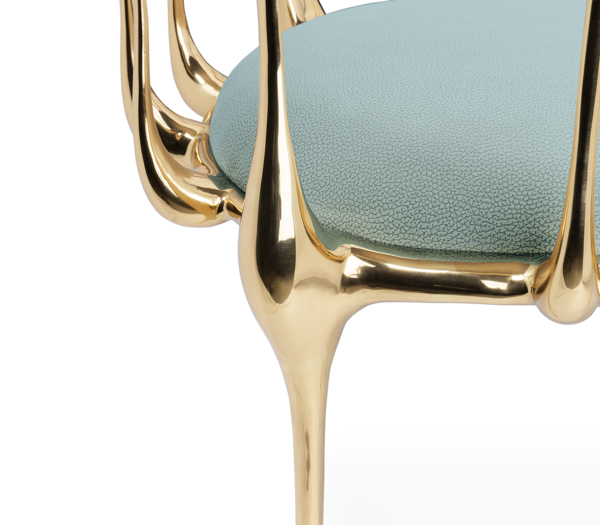 Chaise de luxe bleu clair
