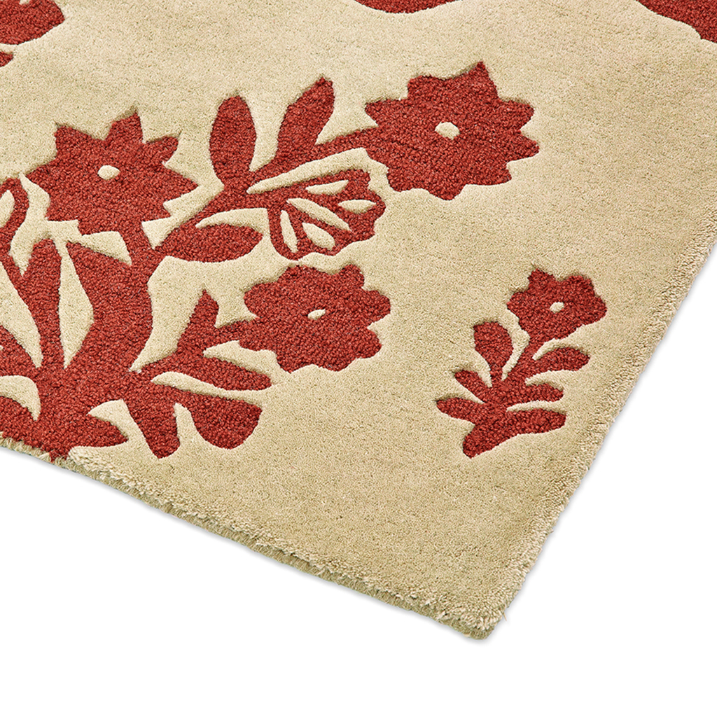 Woodland Glade linnen/roestbruin tapijt | Maat: 200 × 280 cm