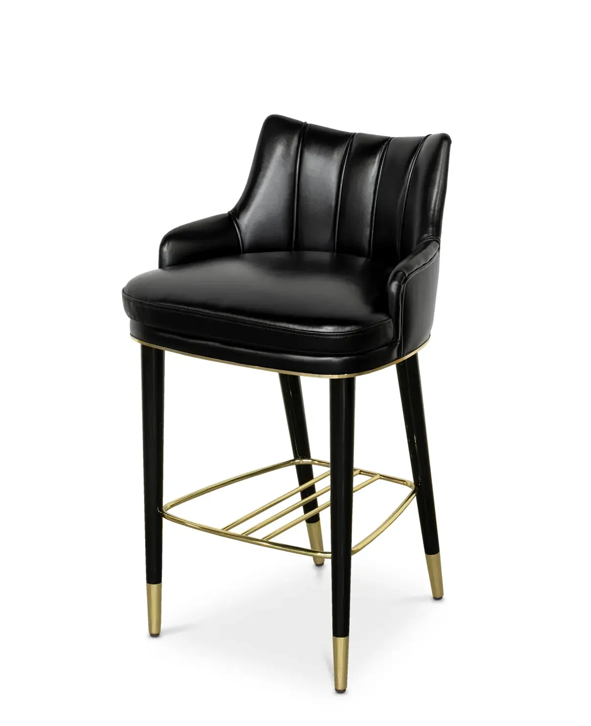 Tabouret de comptoir en velours