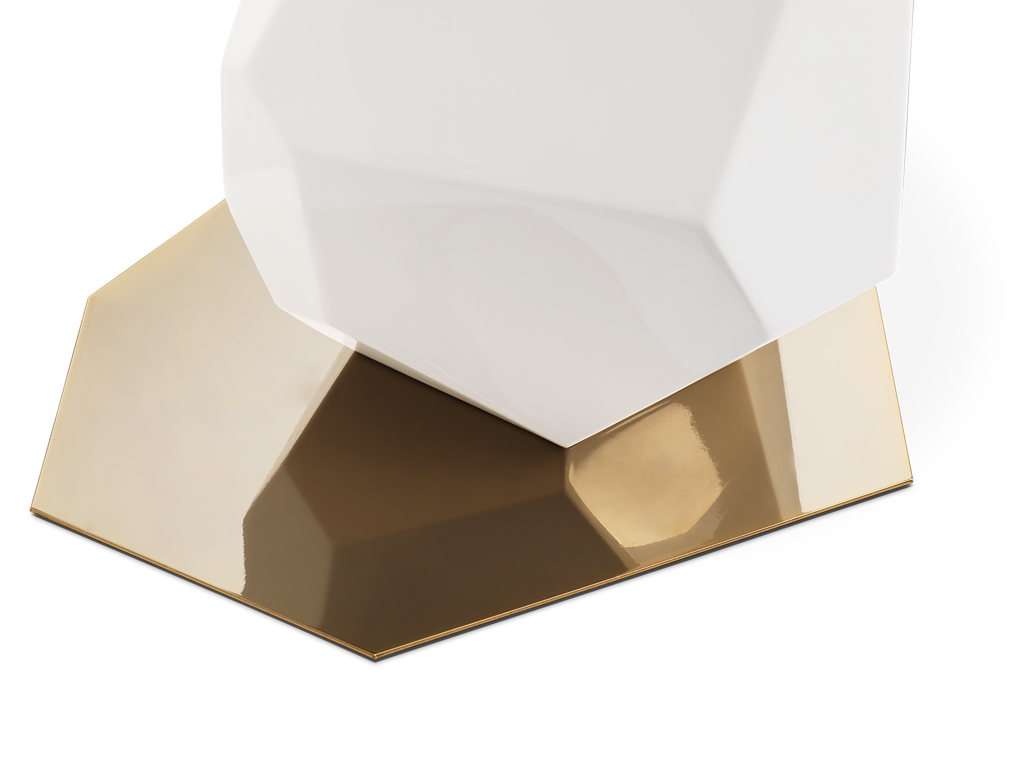 Petite lampe de table Essence blanche