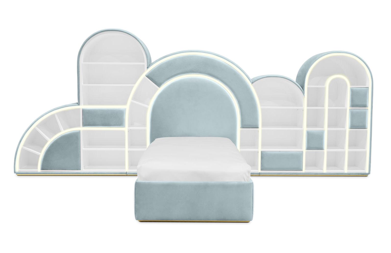 Lit Marshmallow bubble-gum bleu
