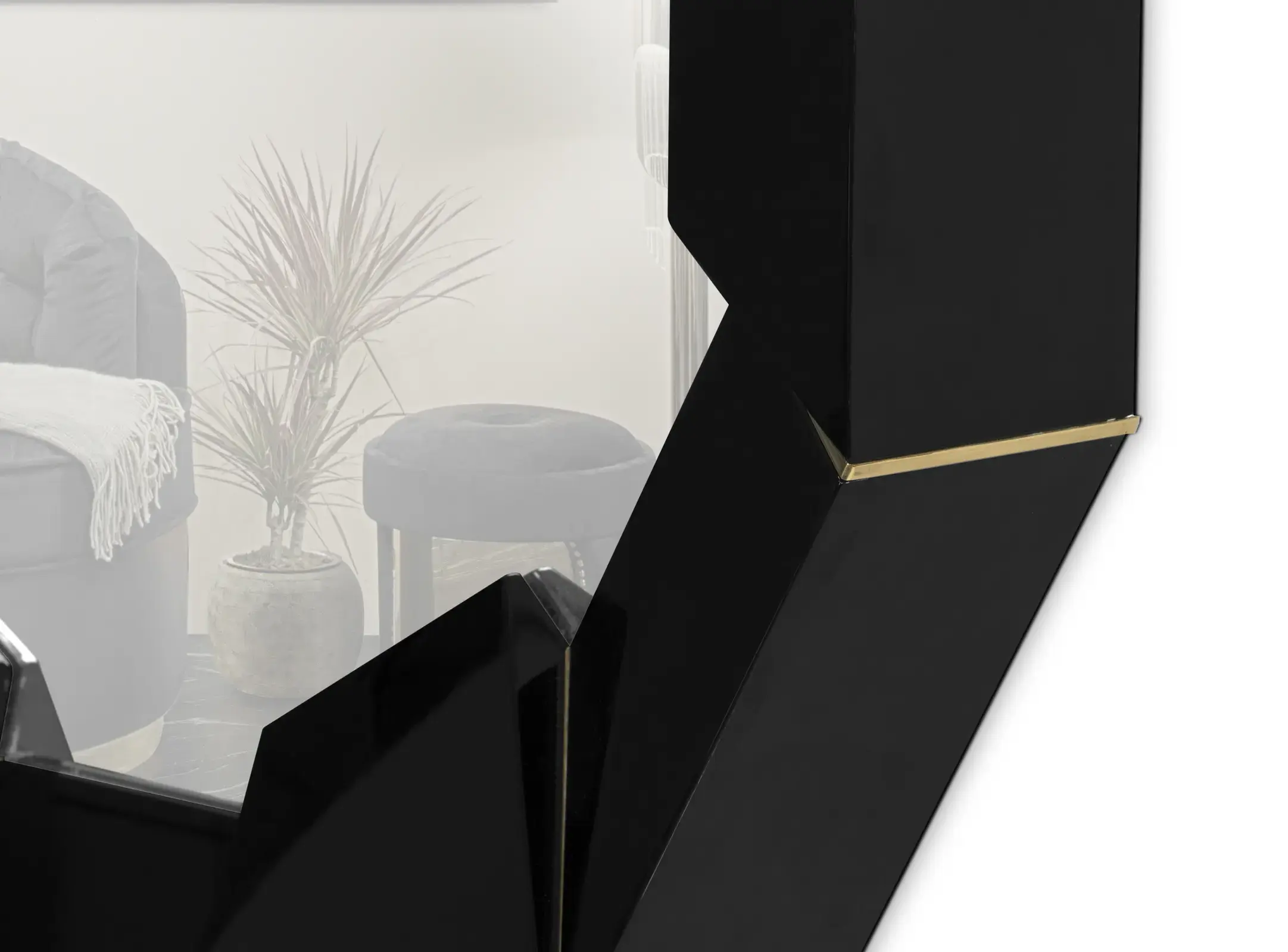 Miroir mural Radiance noir