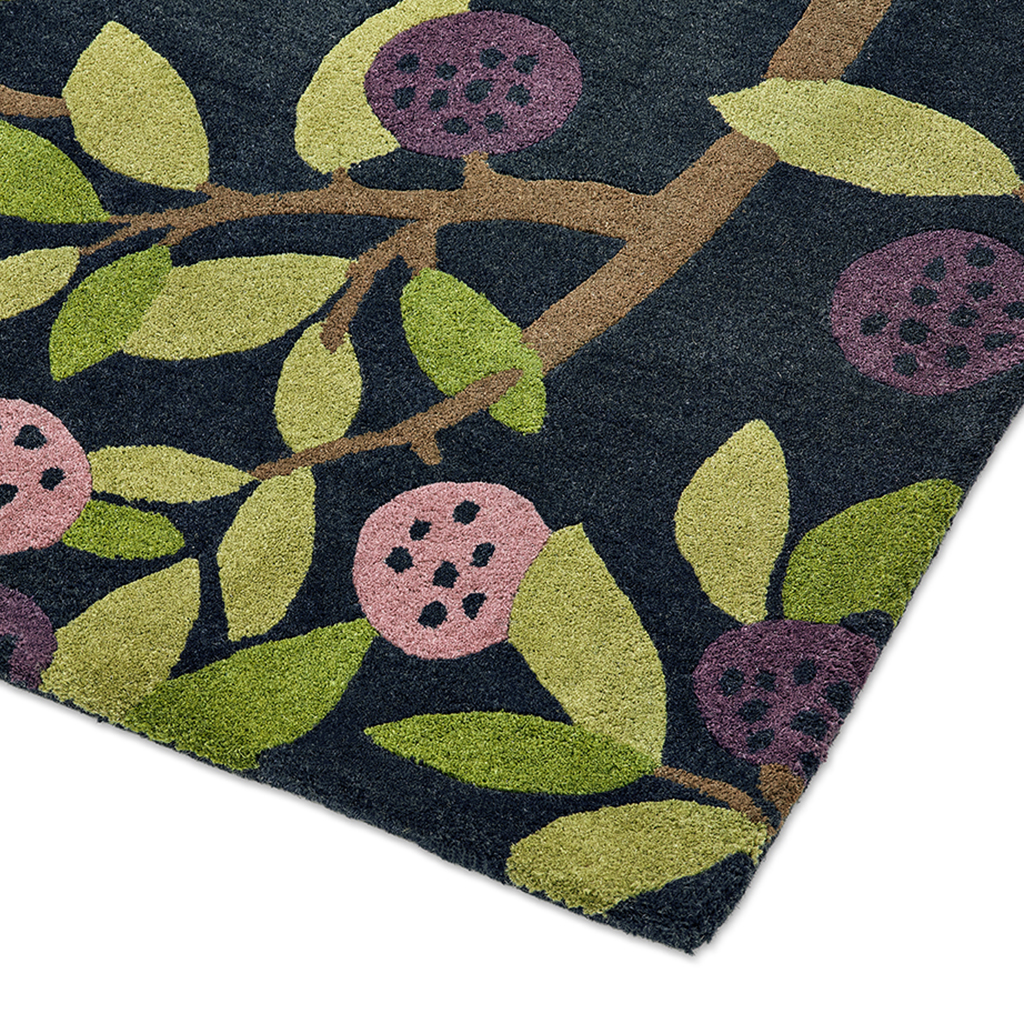 Tapis Foraging indigo | Taille: 140 × 200 cm