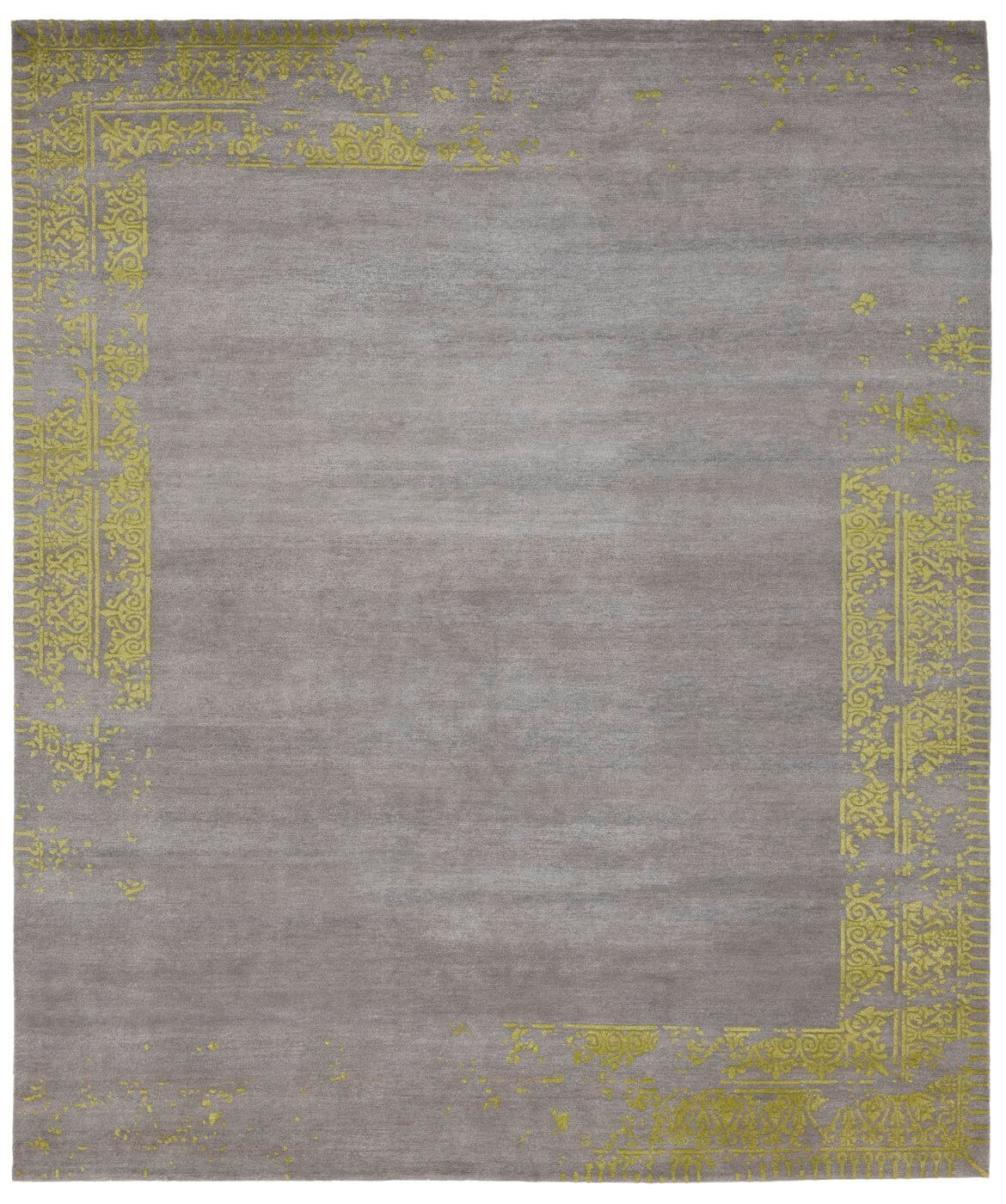Ferrara Special Border grijs geel tapijt | Maat: 250 × 300 cm