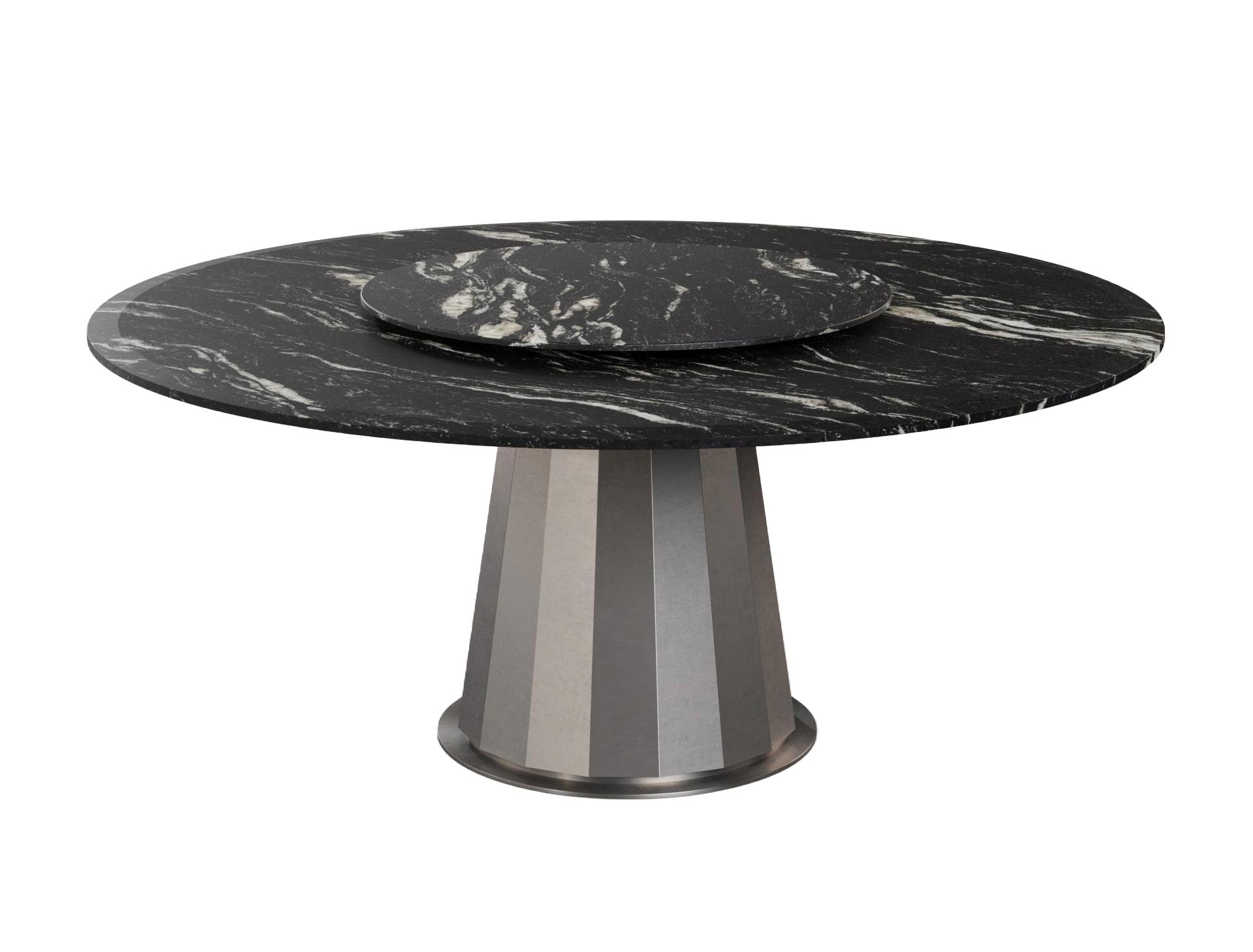 Stay ronde eettafel | Configuratie: Met draaiplateau | Afmetingen: Ø 160 cm