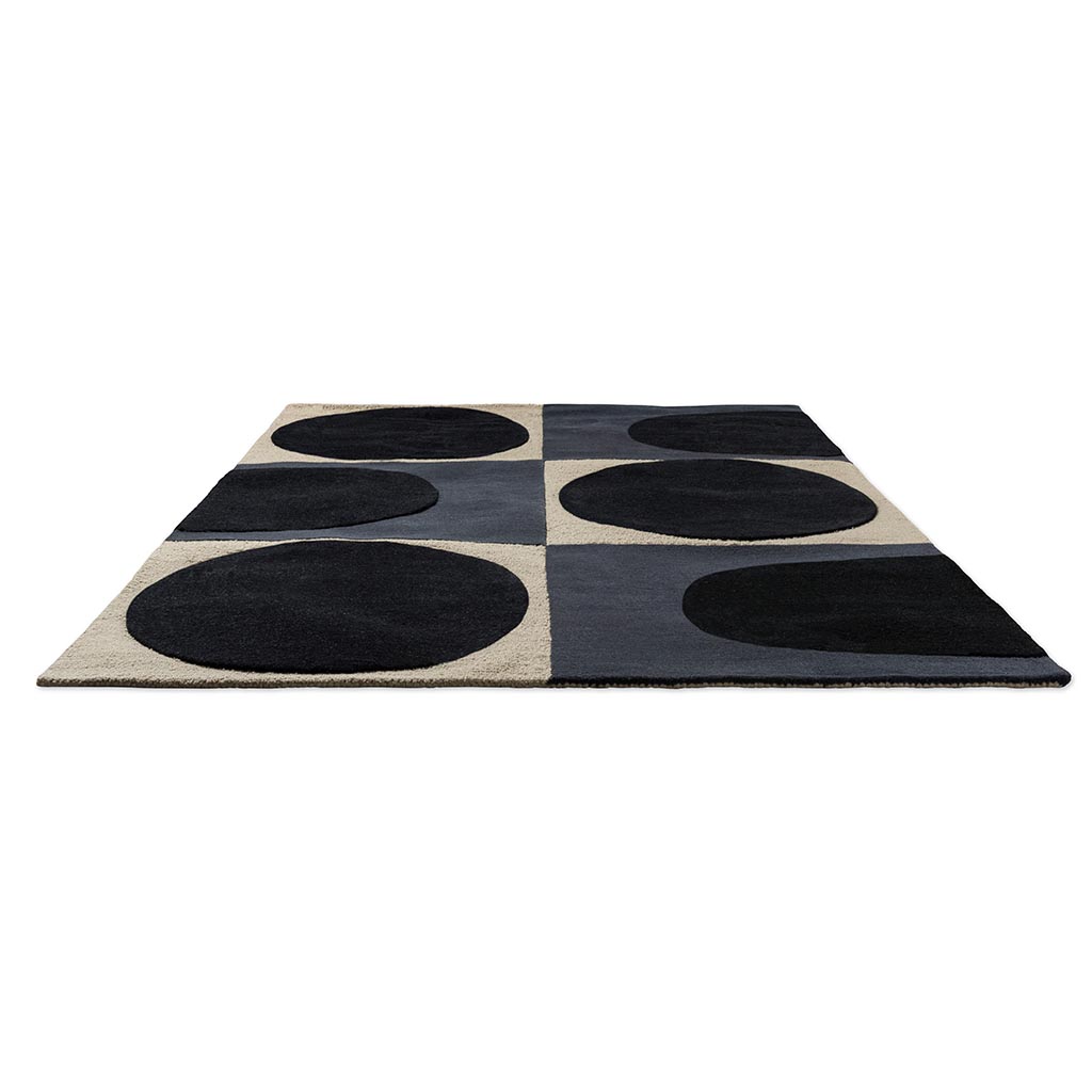 Tapis Spot Square bleu marine
