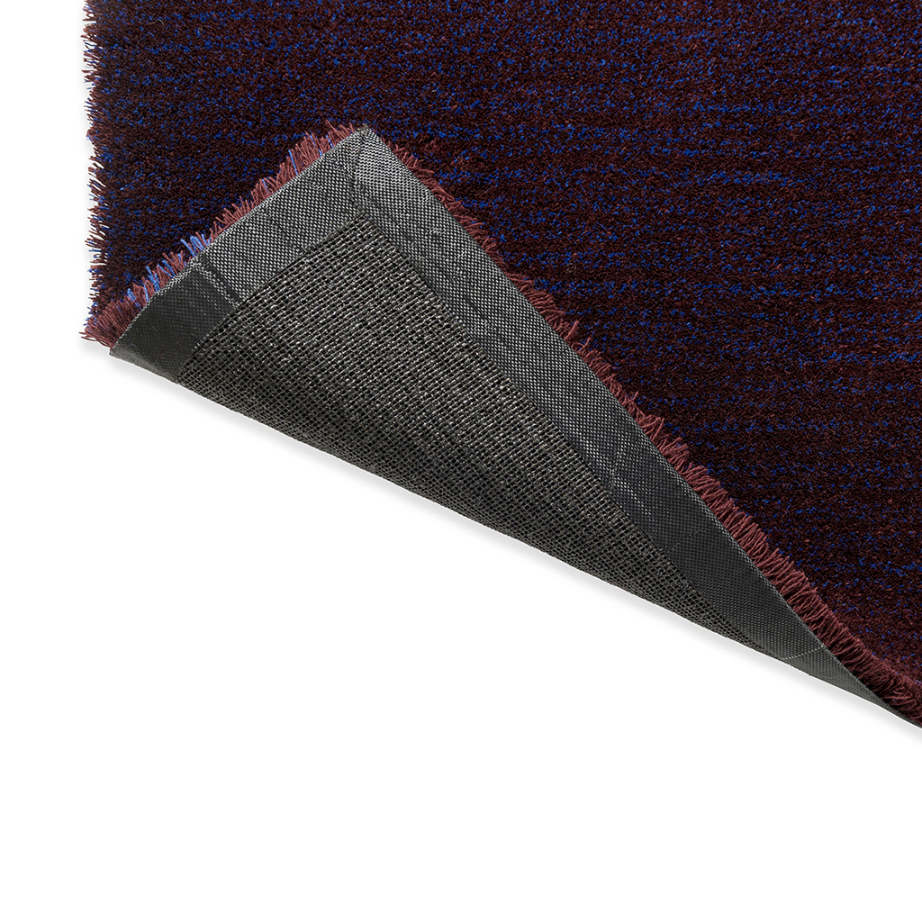 Tapis Shade Low bleu électrique/aubergine | Taille: 200 × 300 cm