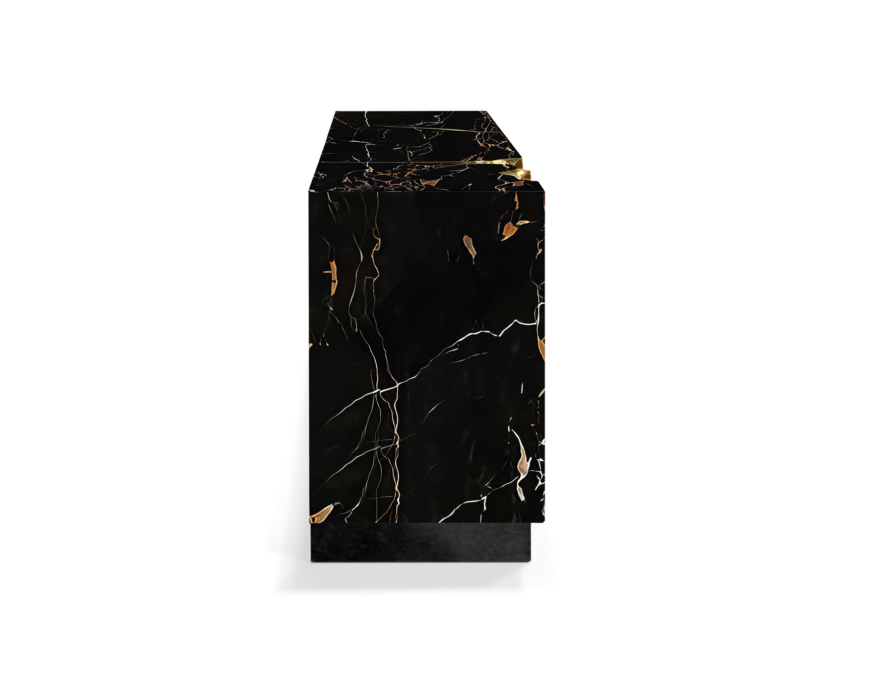 Zwart en gouden weelderig dressoir