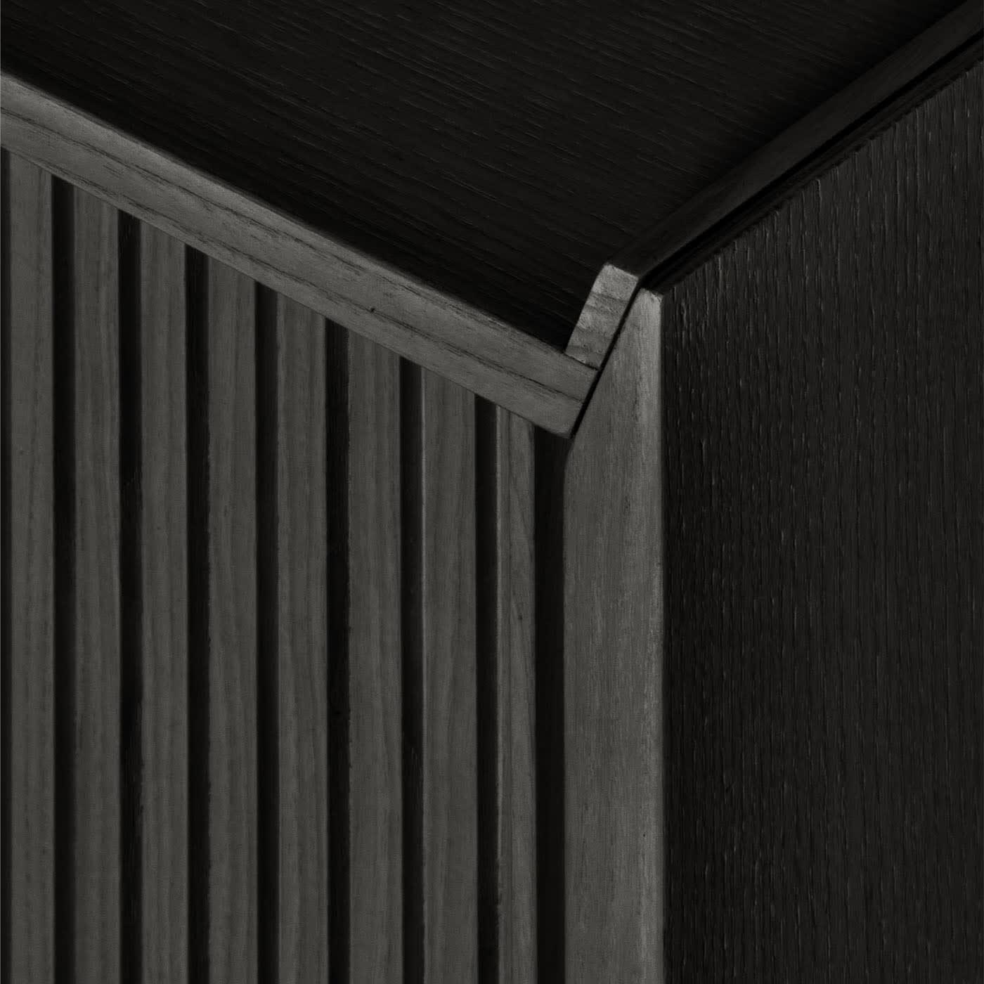 Sipario laag zwart 2-deurs dressoir