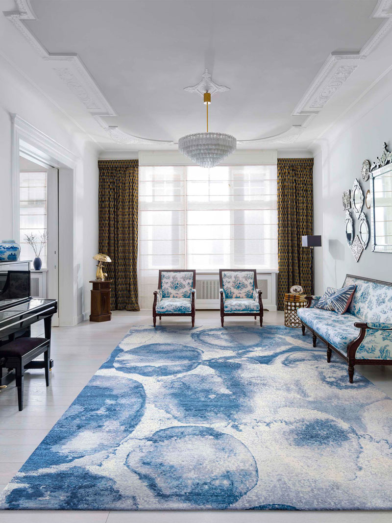 Splash Galileo handgemaakt luxe vloerkleed