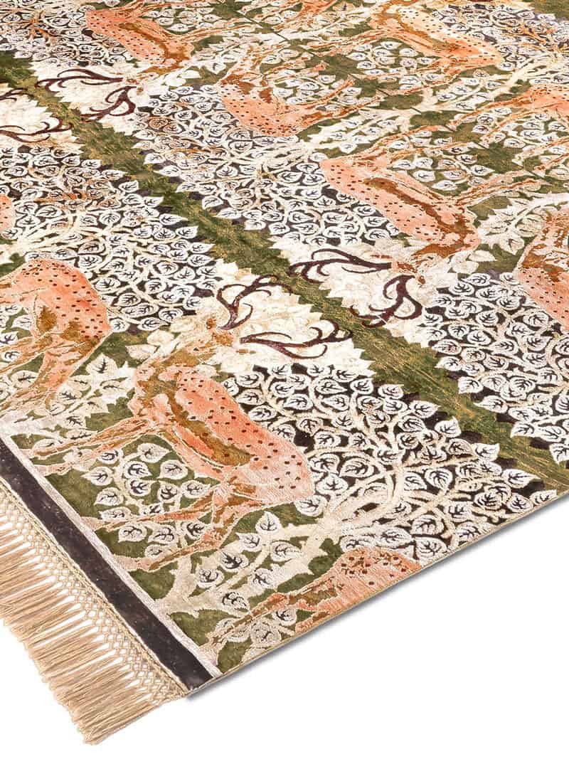 Tapis tissé main Deer | Taille: 365 × 457 cm