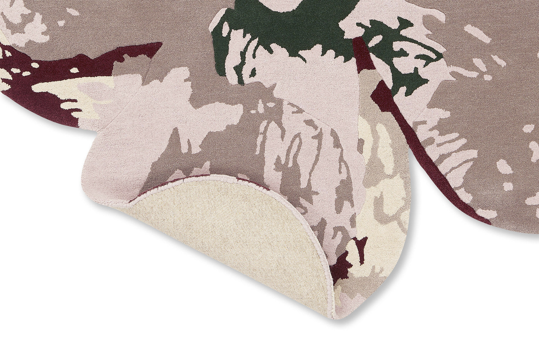 Magnolia bordeaux vloerkleed