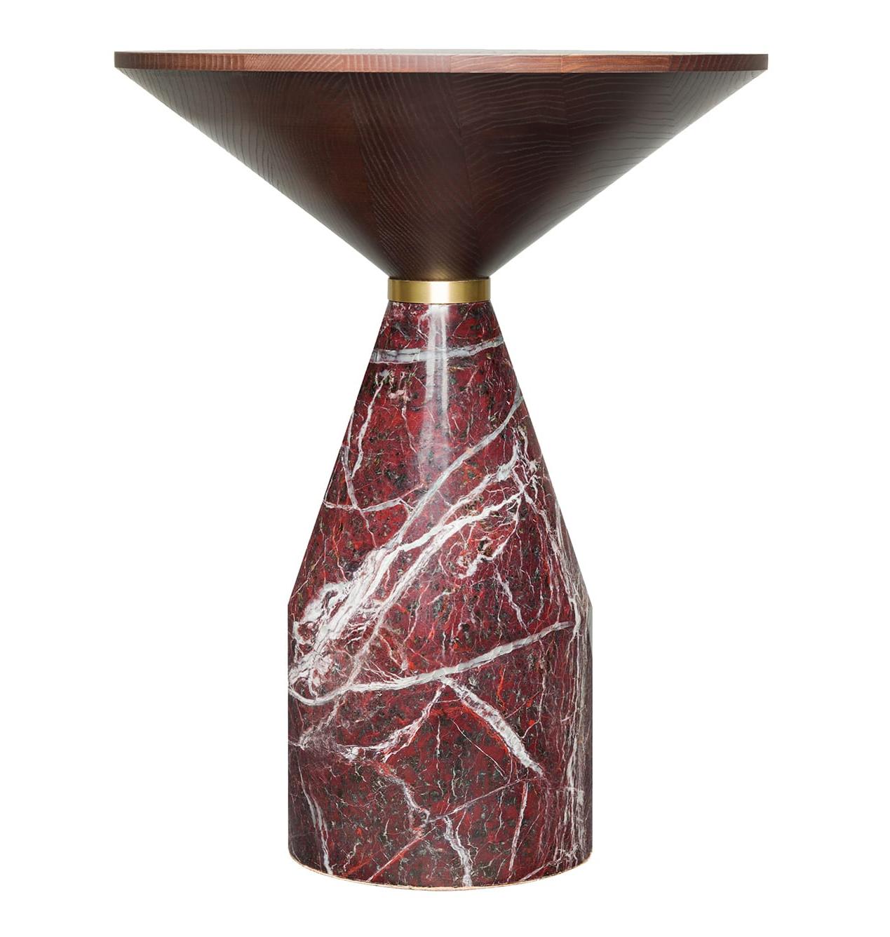 Table Cino en marbre rouge
