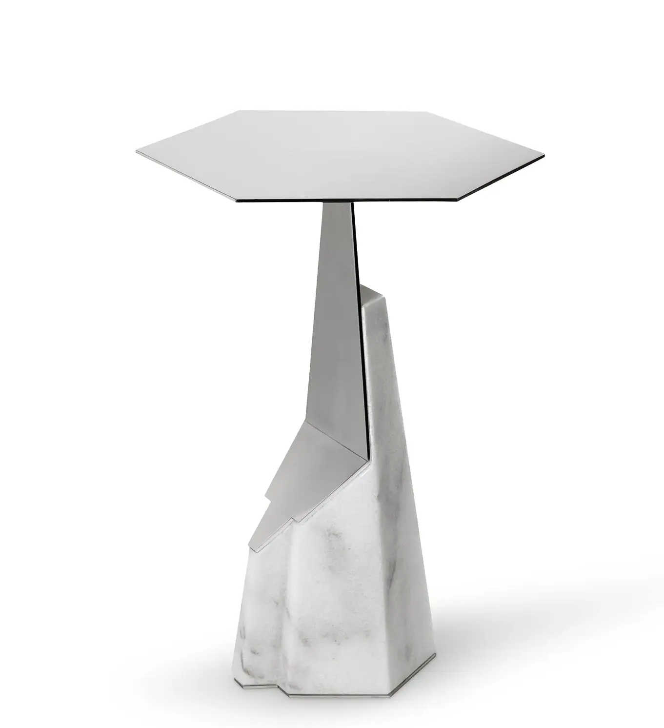 Table d’appoint de jardin Halo grise