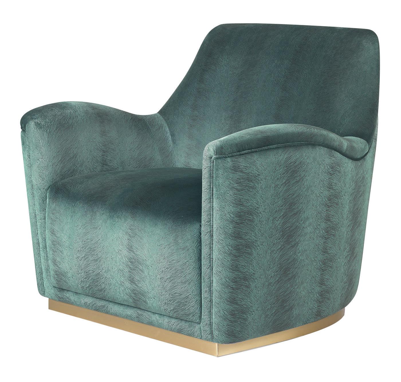 Fauteuil sarcelle Jacob