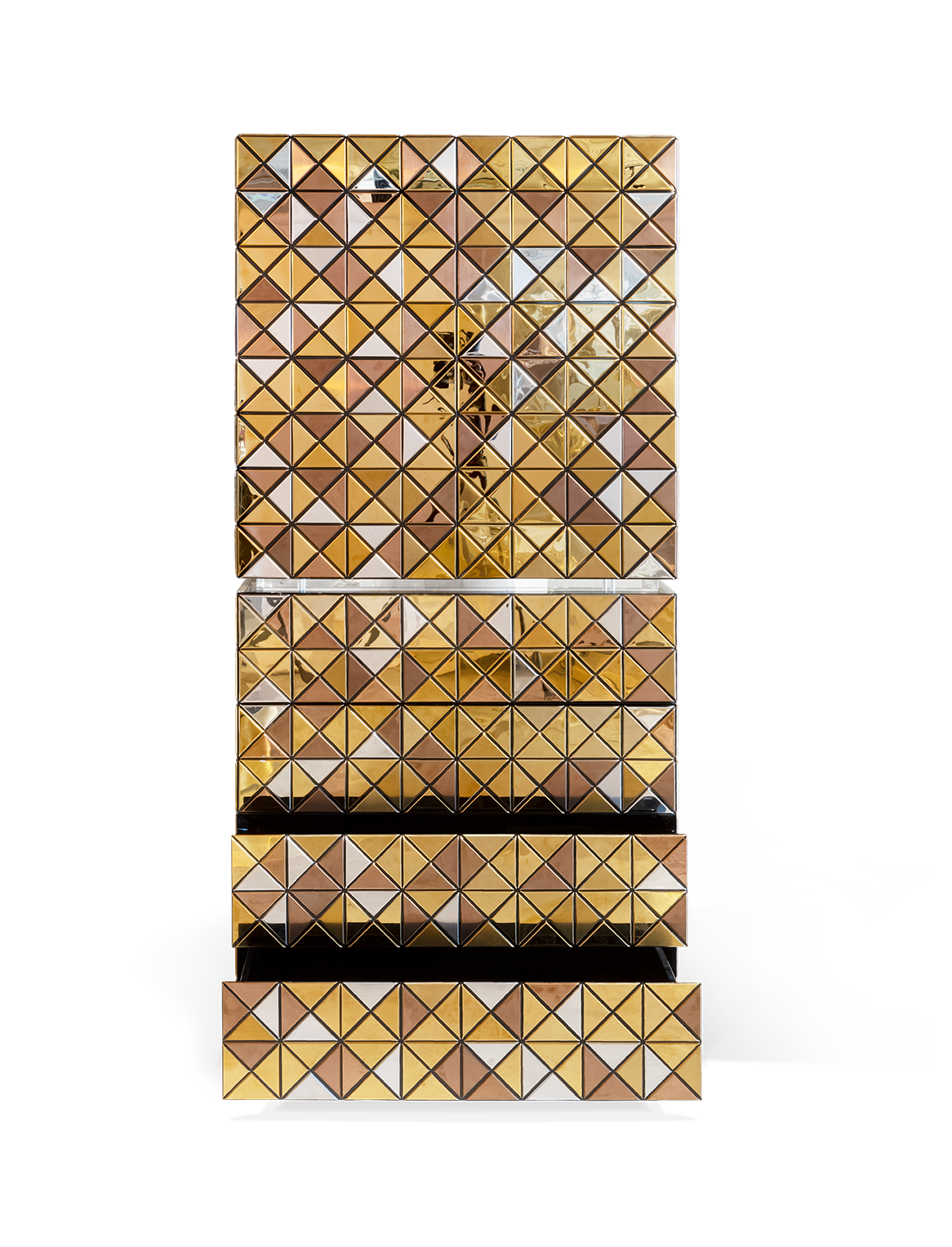 Armoire Mosaic II dorée