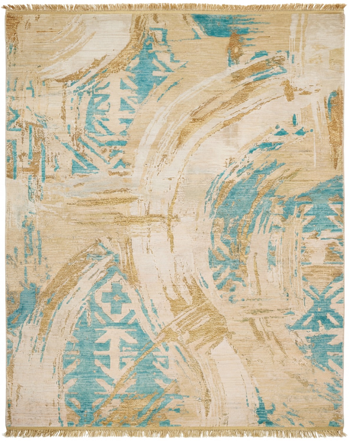 Aqua Patina vloerkleed